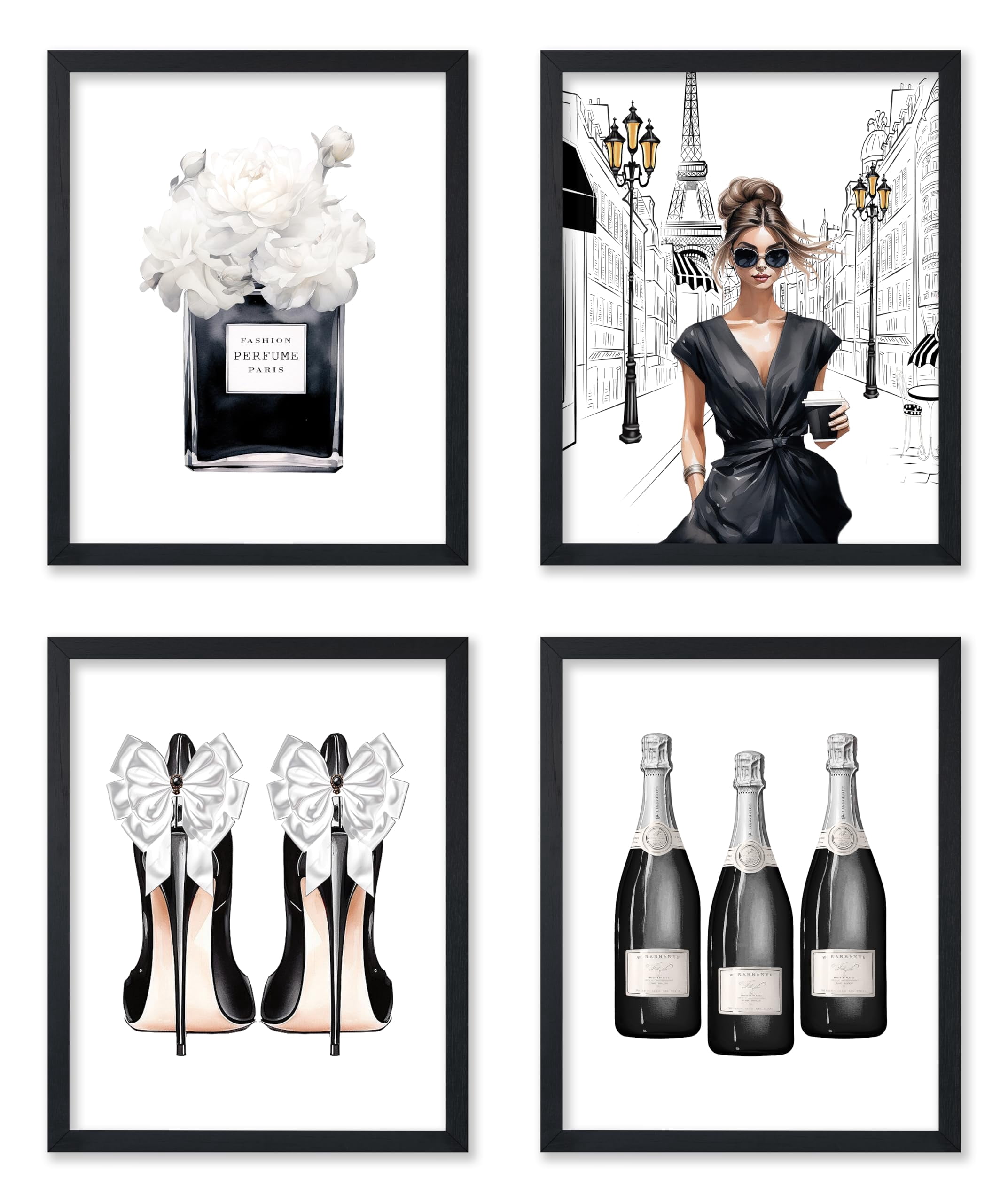 Poster Master 4Piece Fashion Poster Black