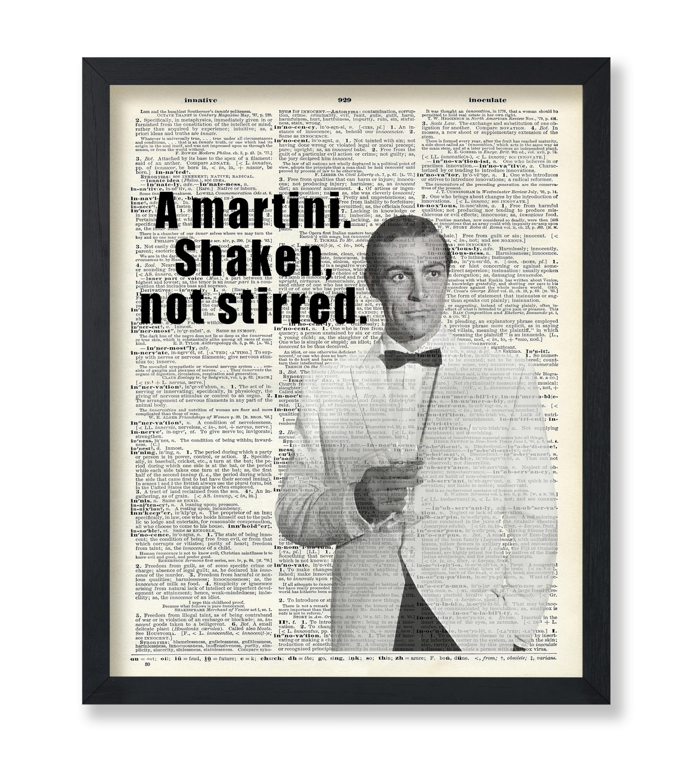 Poster Master A Martini Shaken Not Stirred Poster Movie Quotes Print