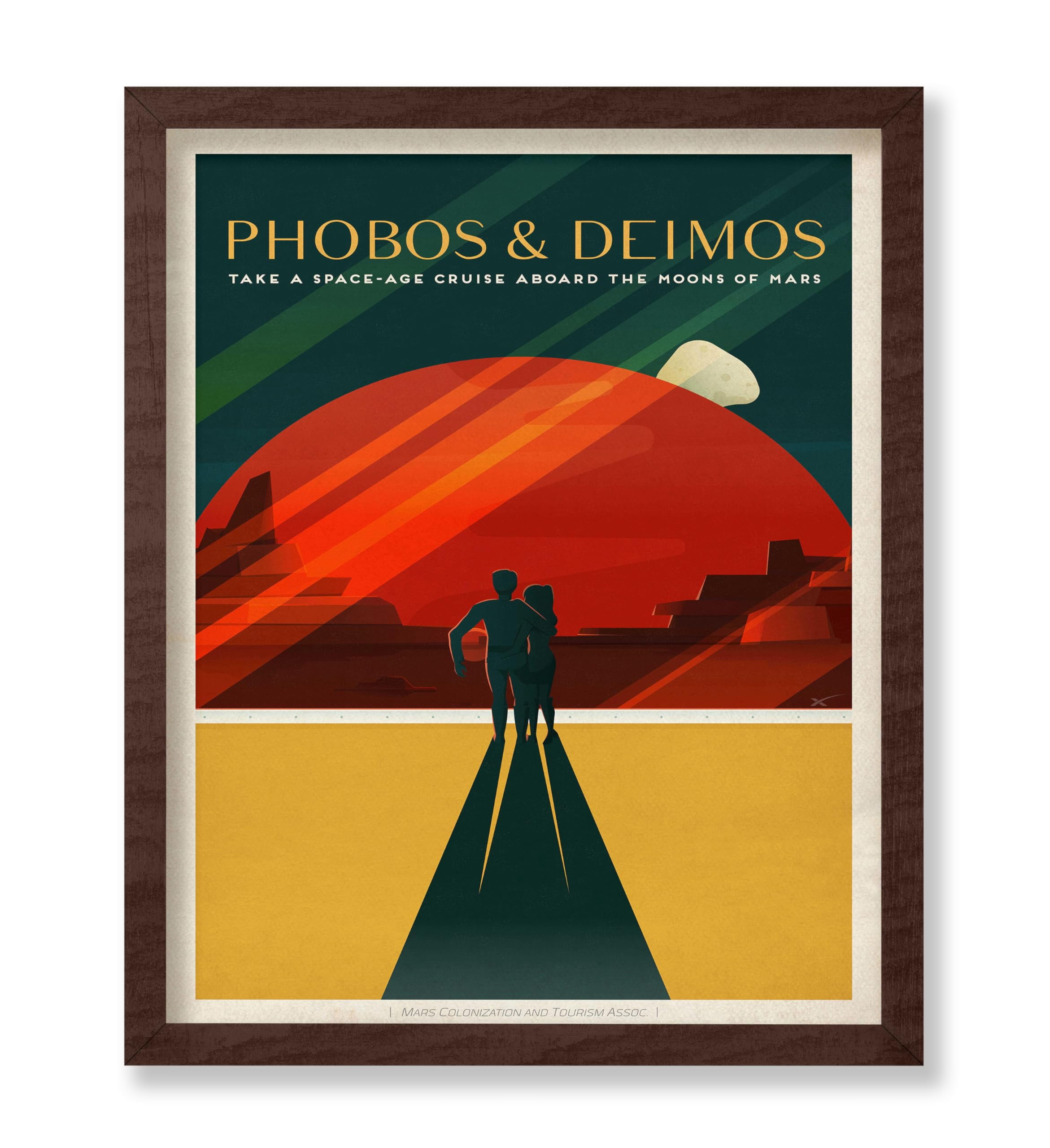 Poster Master Astronomy Poster - Phobos and Deimos Travel Poster - Gift ...