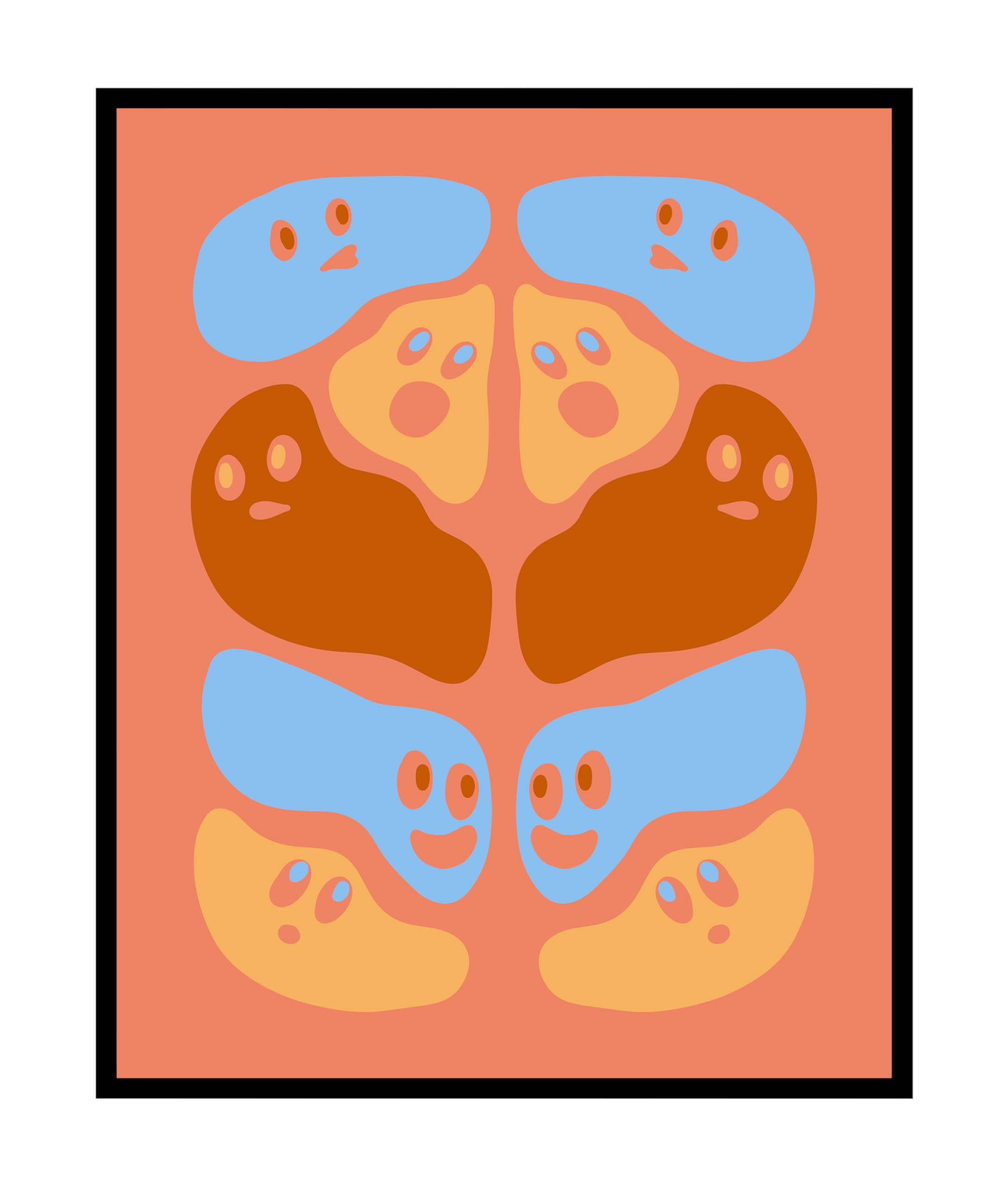 Poster Master Boho Poster - Retro Emoticon Print - Abstract Art ...
