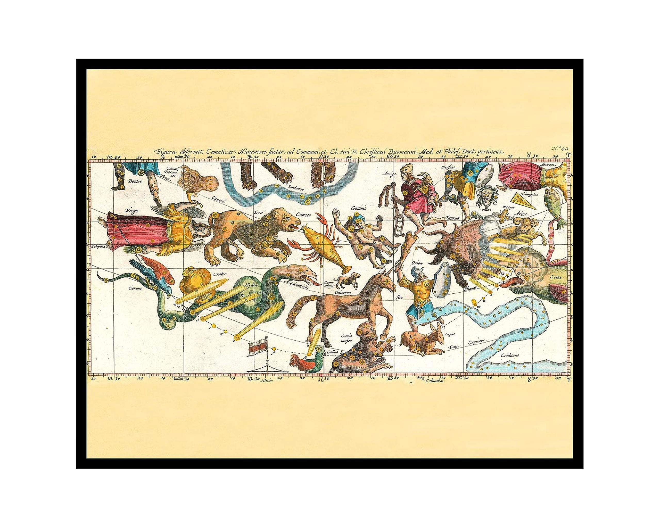 Poster Master Celestial Map Poster, 11x14 Unframed Wall Art Print ...