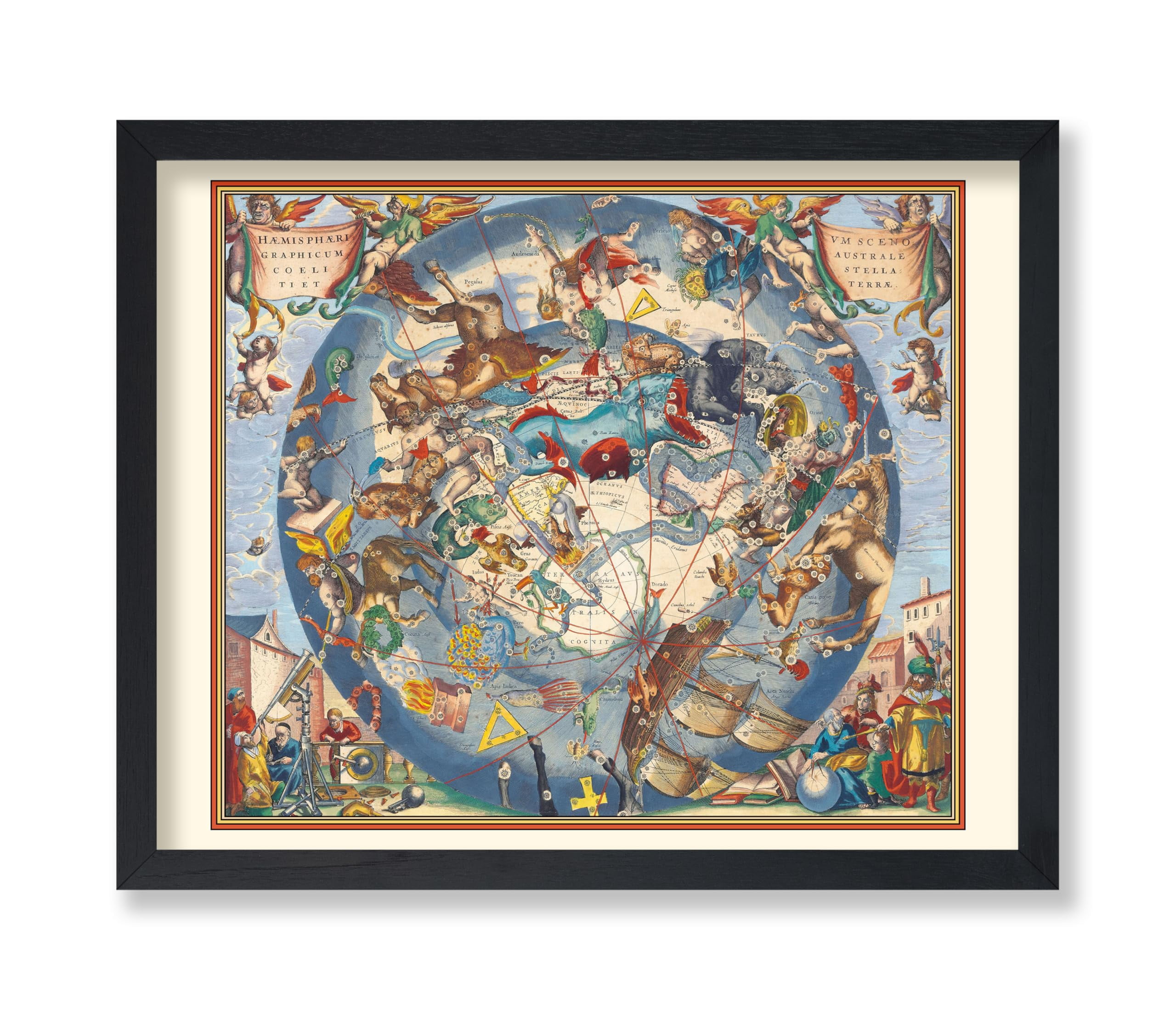 Poster Master Celestial Map Poster, 11x14 Unframed Wall Art Print ...