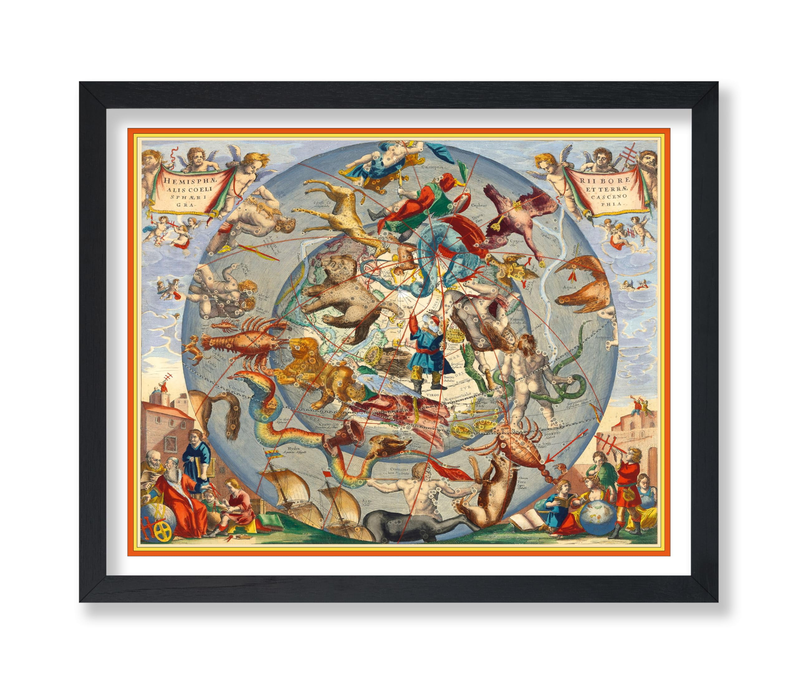 Poster Master Celestial Map Poster, 8x10 Unframed Wall Art Print ...