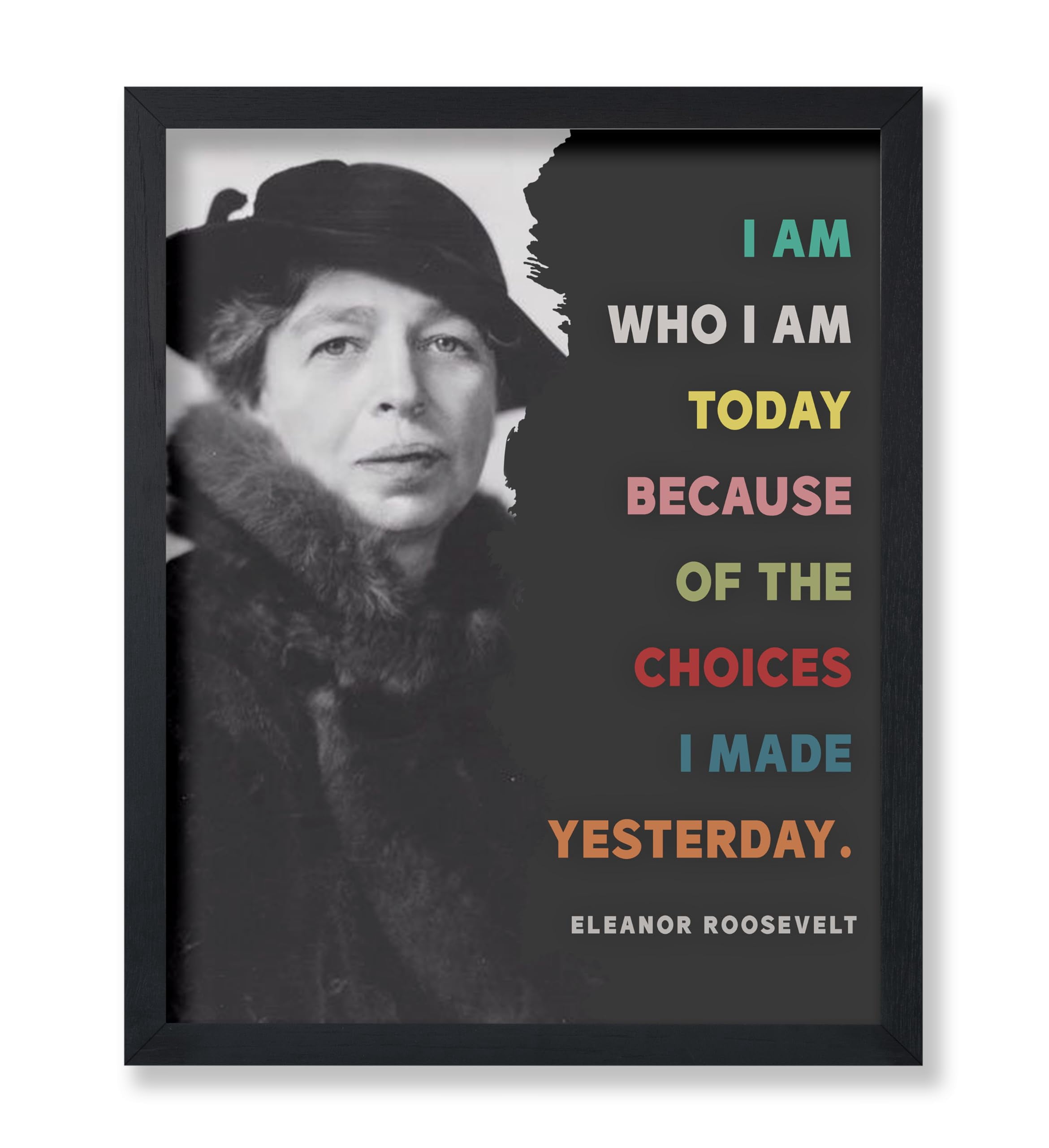 Poster Master Choices I Made Yesterday Poster - Eleanor Roosevelt Print ...