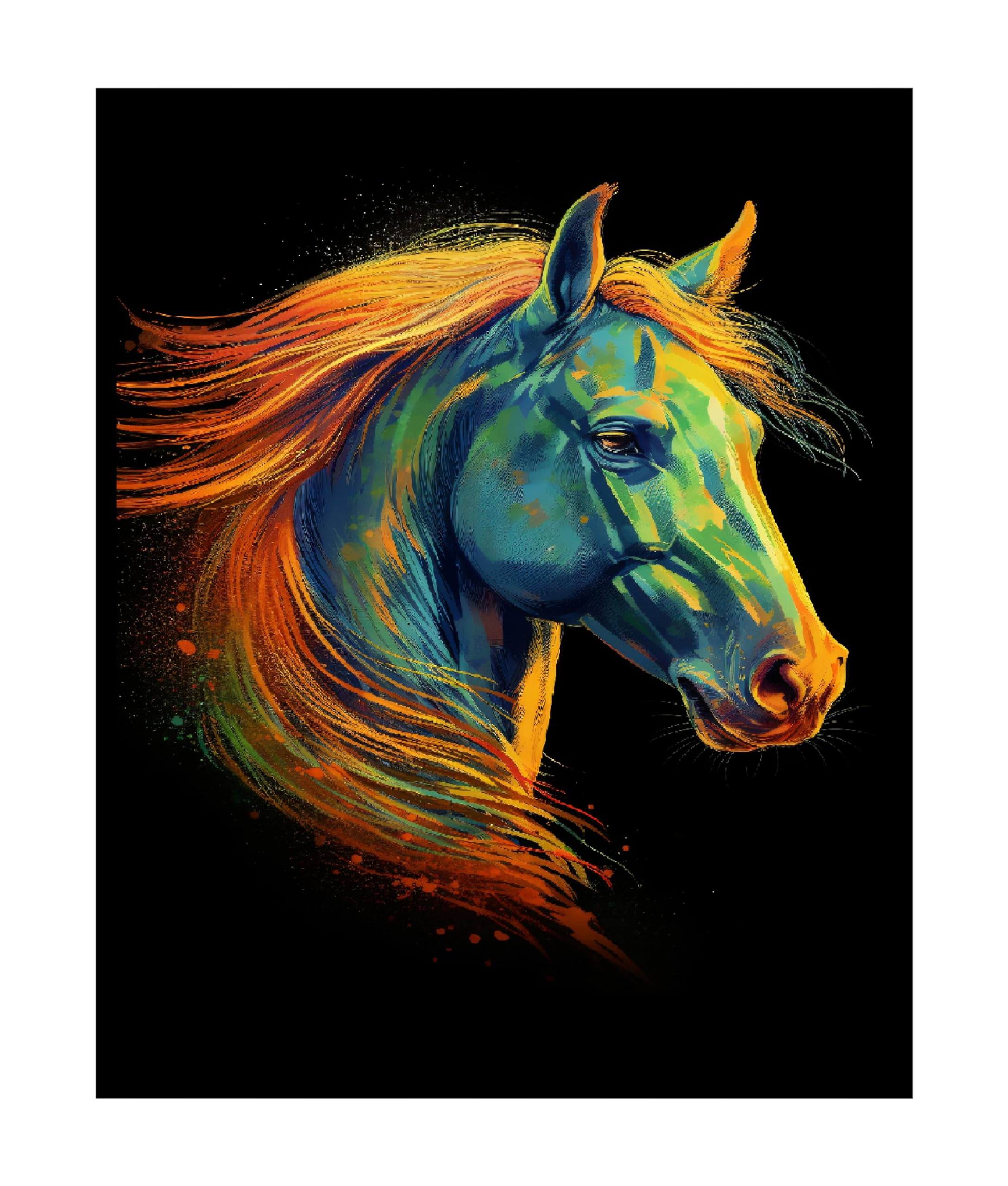 Horse Art / Horse Drawing / Gifts for Horse Lovers / Horse Wall