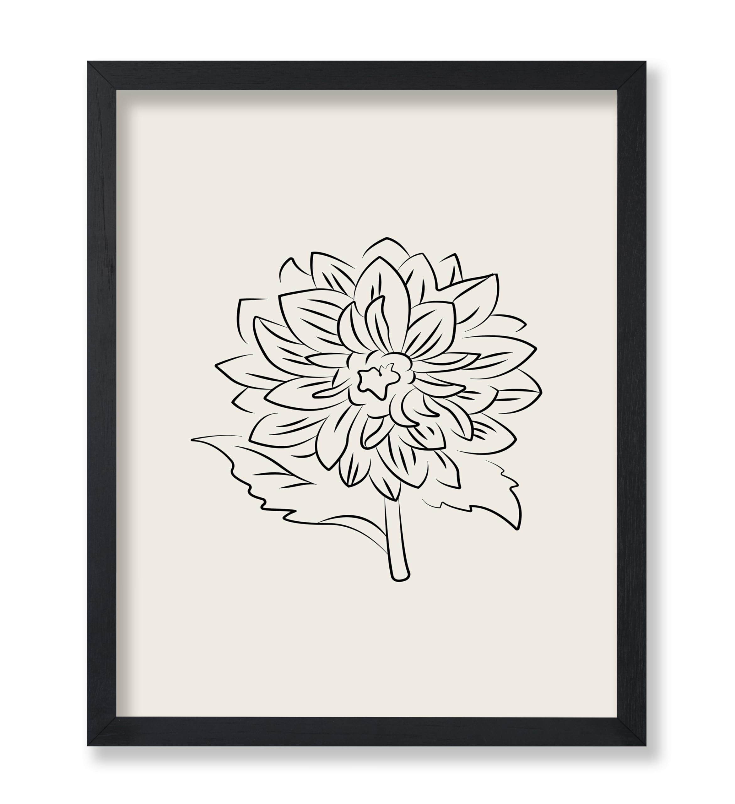 Poster Master Dahlia Poster - Retro Flower Print - Floral Art ...
