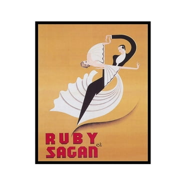 Poster Master Dance Wall Art - Ballroom Vintage Print - Art Deco Ballroom Poster - Ruby Et Sagan Poster - 8x10 Unframed Wall Art Poster - Great Wall Decor Gift for Home, Office, Living Room