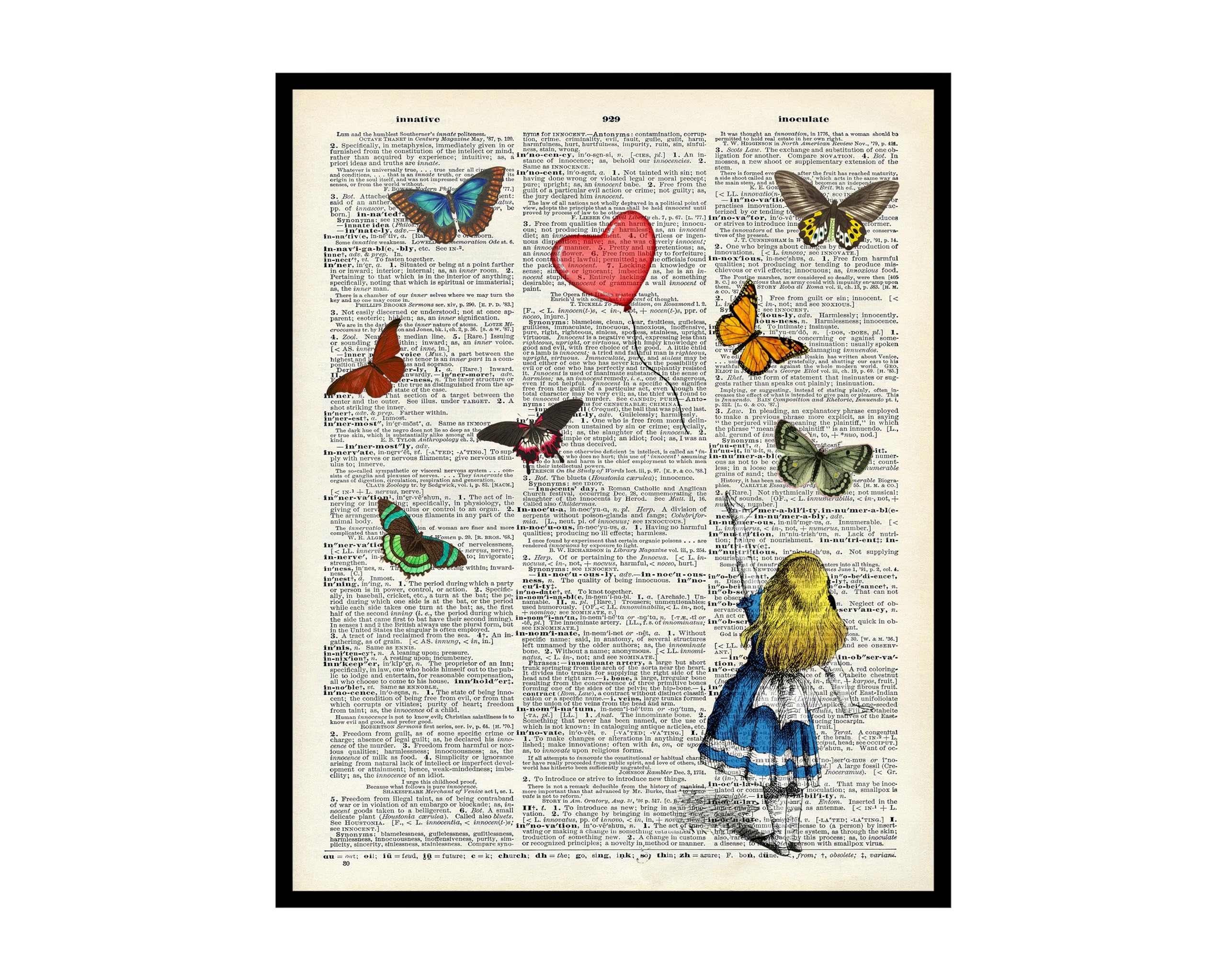 Poster Master Dictionary Art Poster Alice Wonderland Print