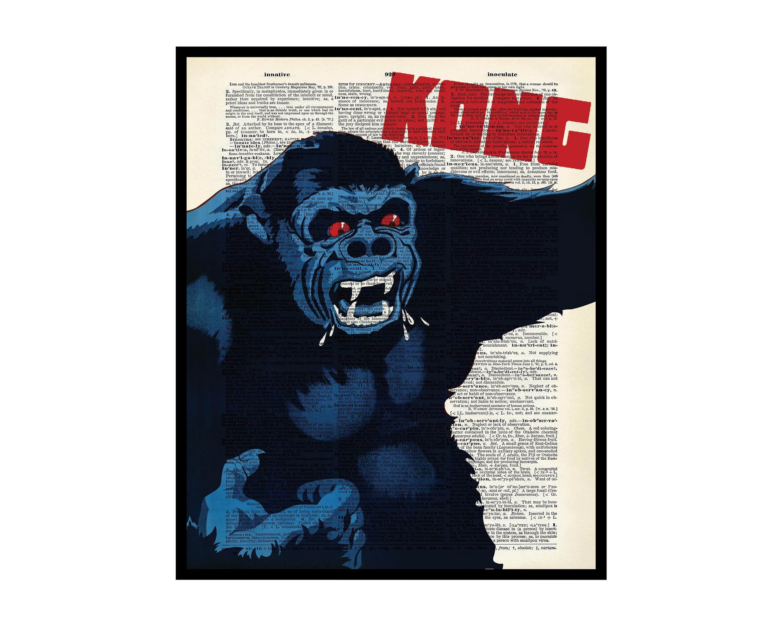 Poster Master Dictionary Art Poster Retro King Kong Print King Kong
