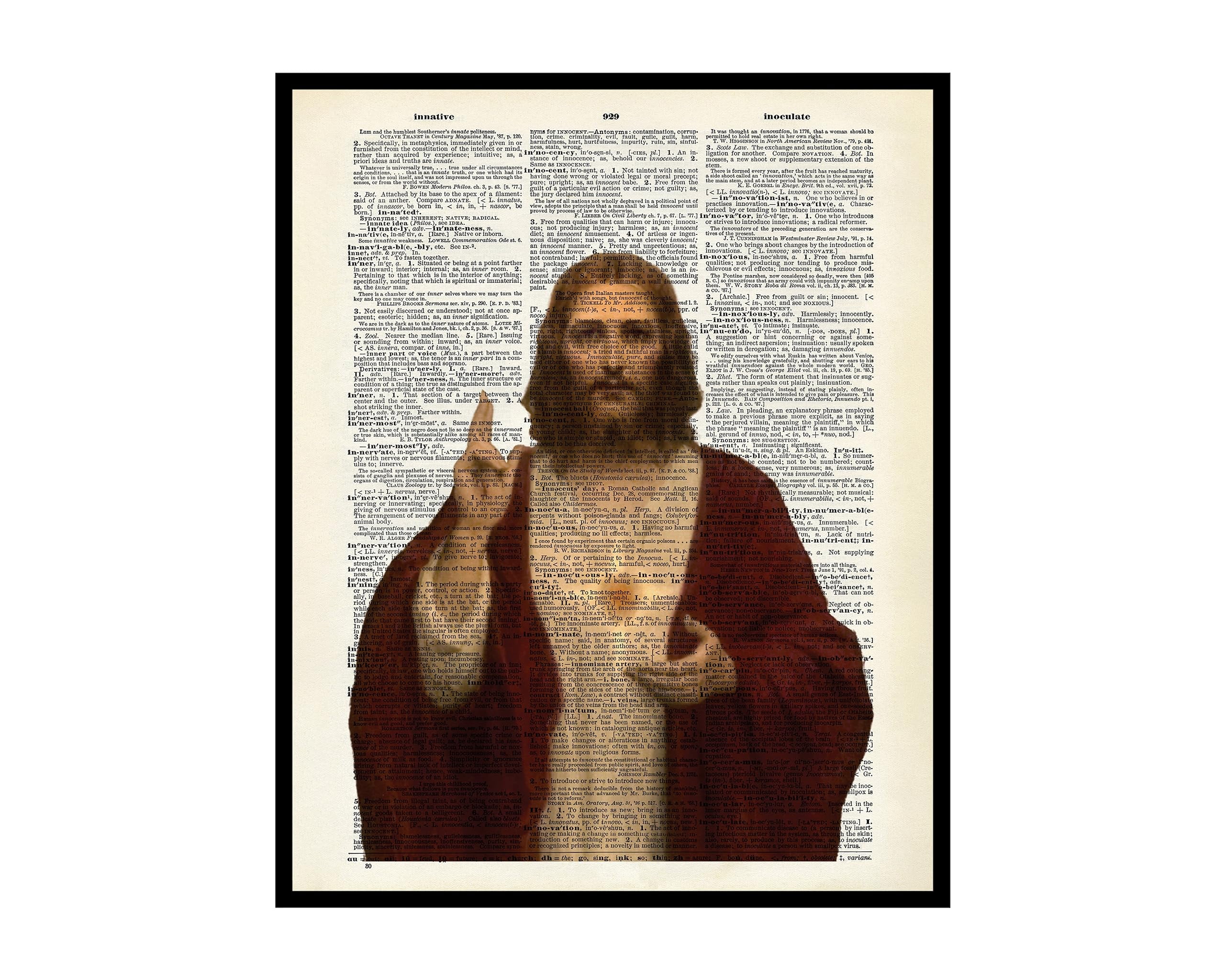 Poster Master Dictionary Art Poster - Retro Sacred Heart of Jesus Print ...