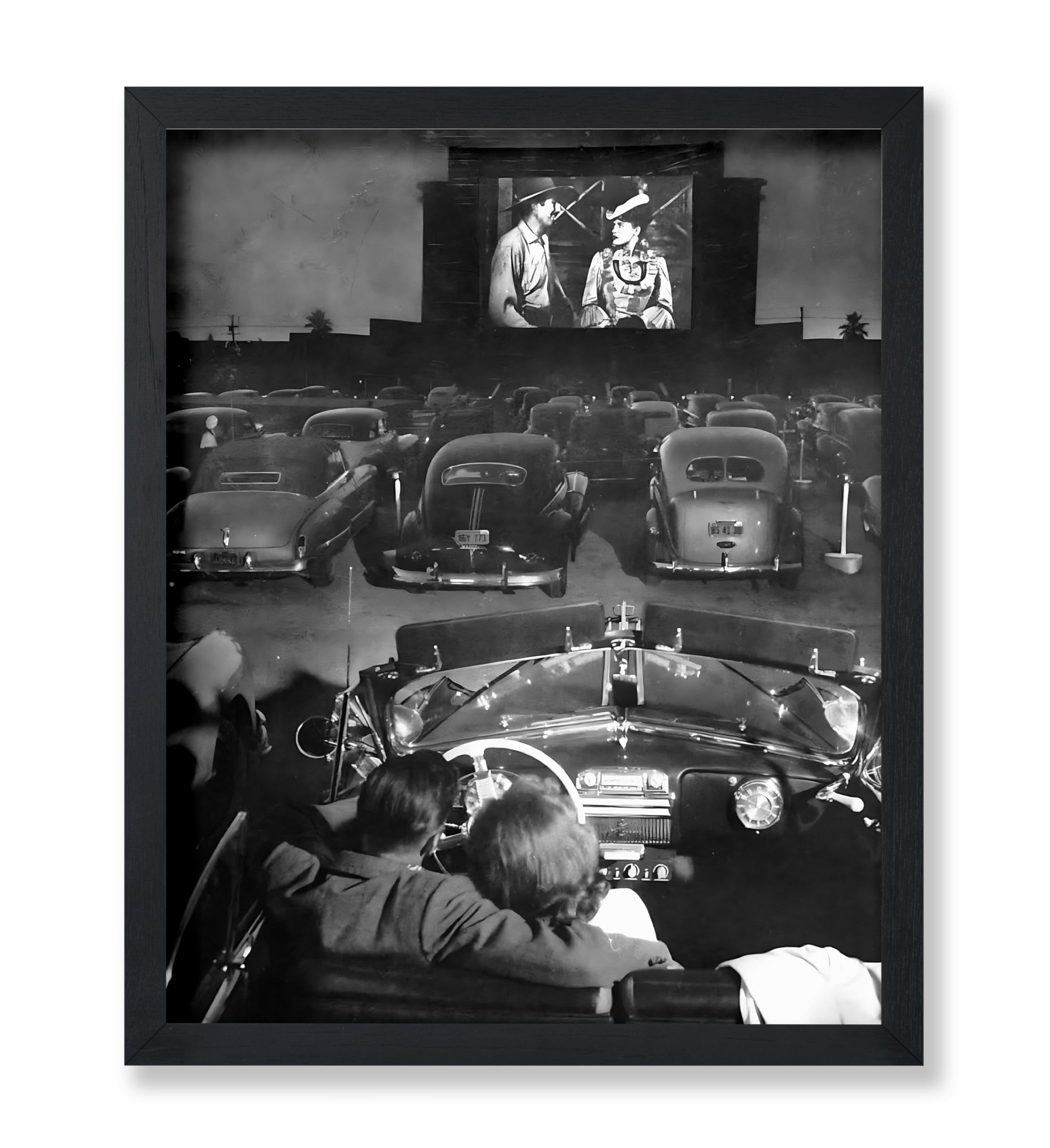 Poster Master Drive In Movie Theater Poster Classic Cars Print