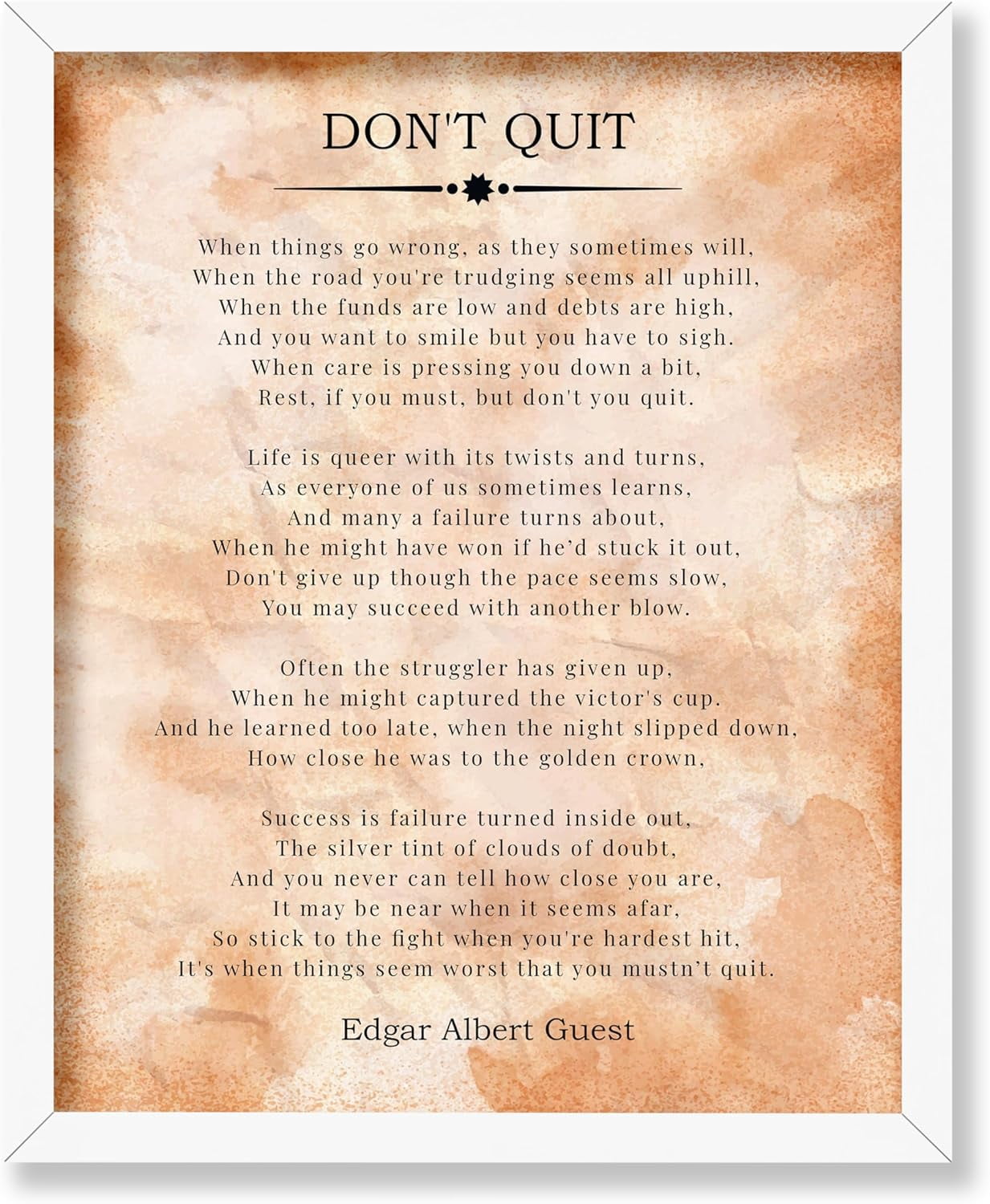 Dont Quit Poem for Free Printable Don T Quit Poem