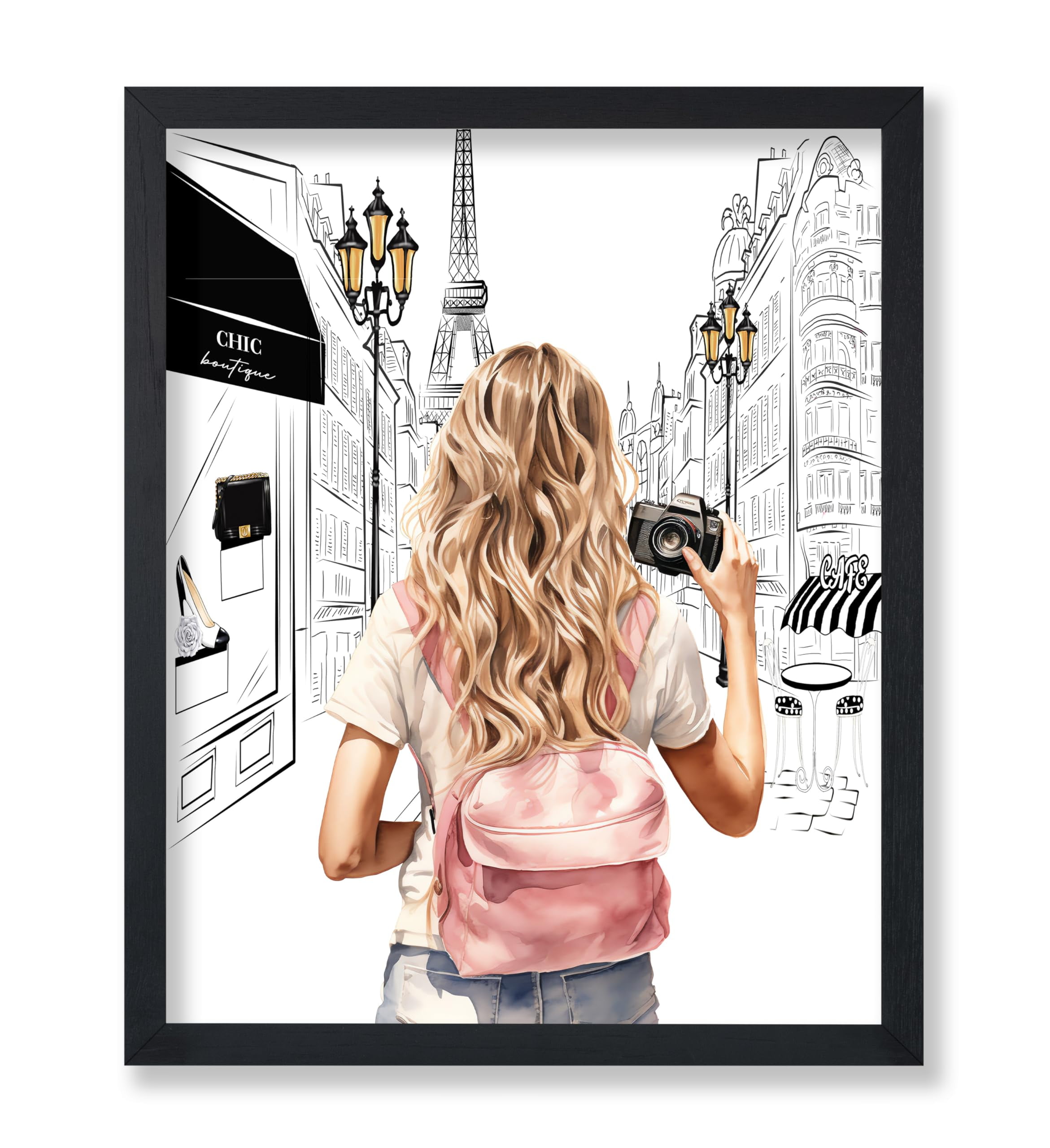 Poster Master Fashion Poster - Lady With A Camera Print - Trendy Art ...