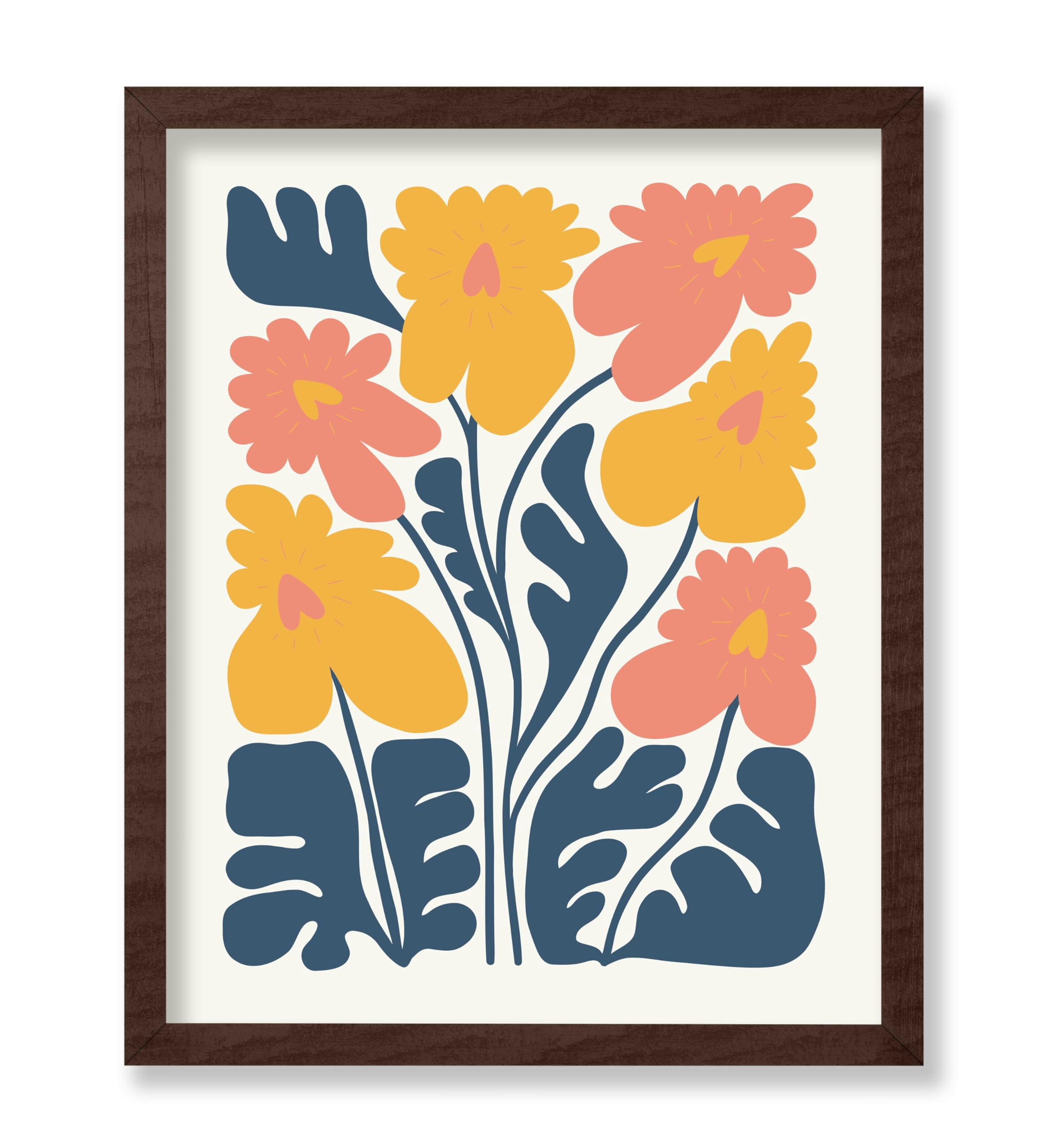 Poster Master Flower Poster - Retro Floral Print - Groovy Abstract Art ...