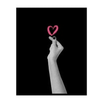 Poster Master Heart Poster - Heart Sign Print - Trendy Art - Modern Art - Valentine's Day Art - Love Art - Couple Art - Minimal Art - Romantic Living Room or Dorm Wall Decor - 8x10 UNFRAMED 