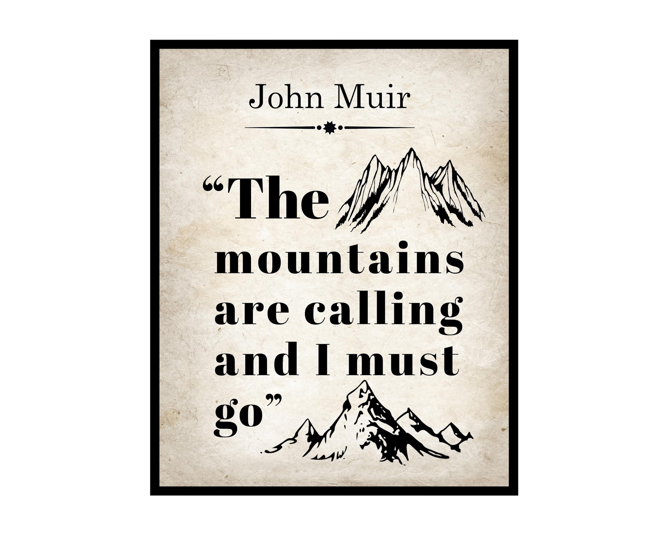 Poster Master Hiking Poster - The Mountains are Calling Print - John ...