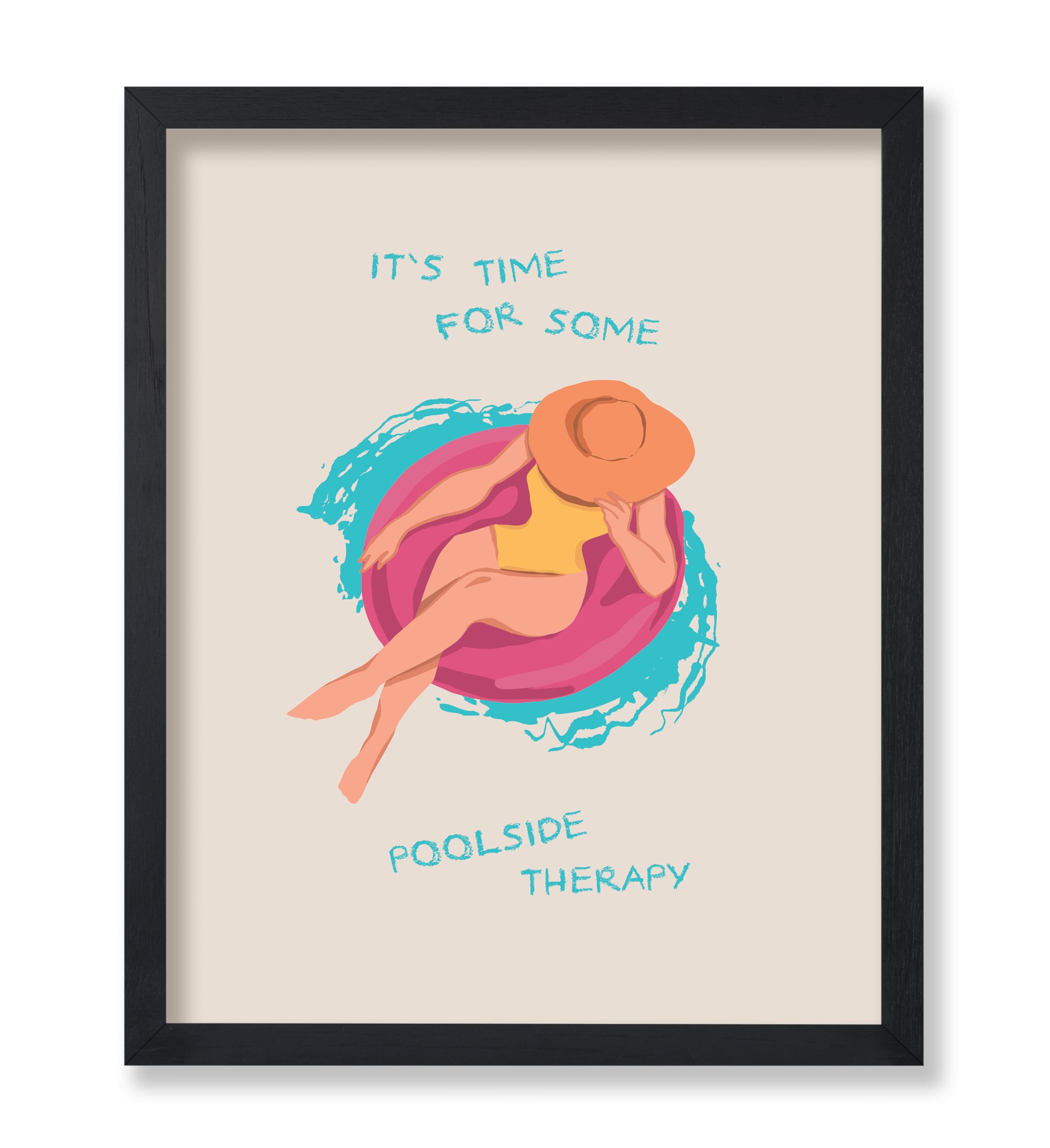 Poster Master It's Time For Some Poolside Therapy Poster Retro Pool
