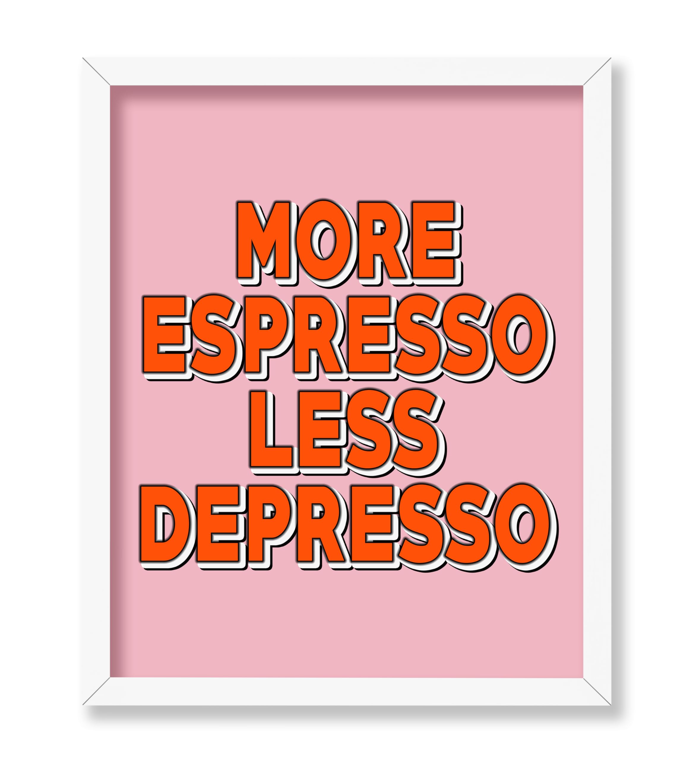 Poster Master More Espresso Less Despresso Poster Coffee Print