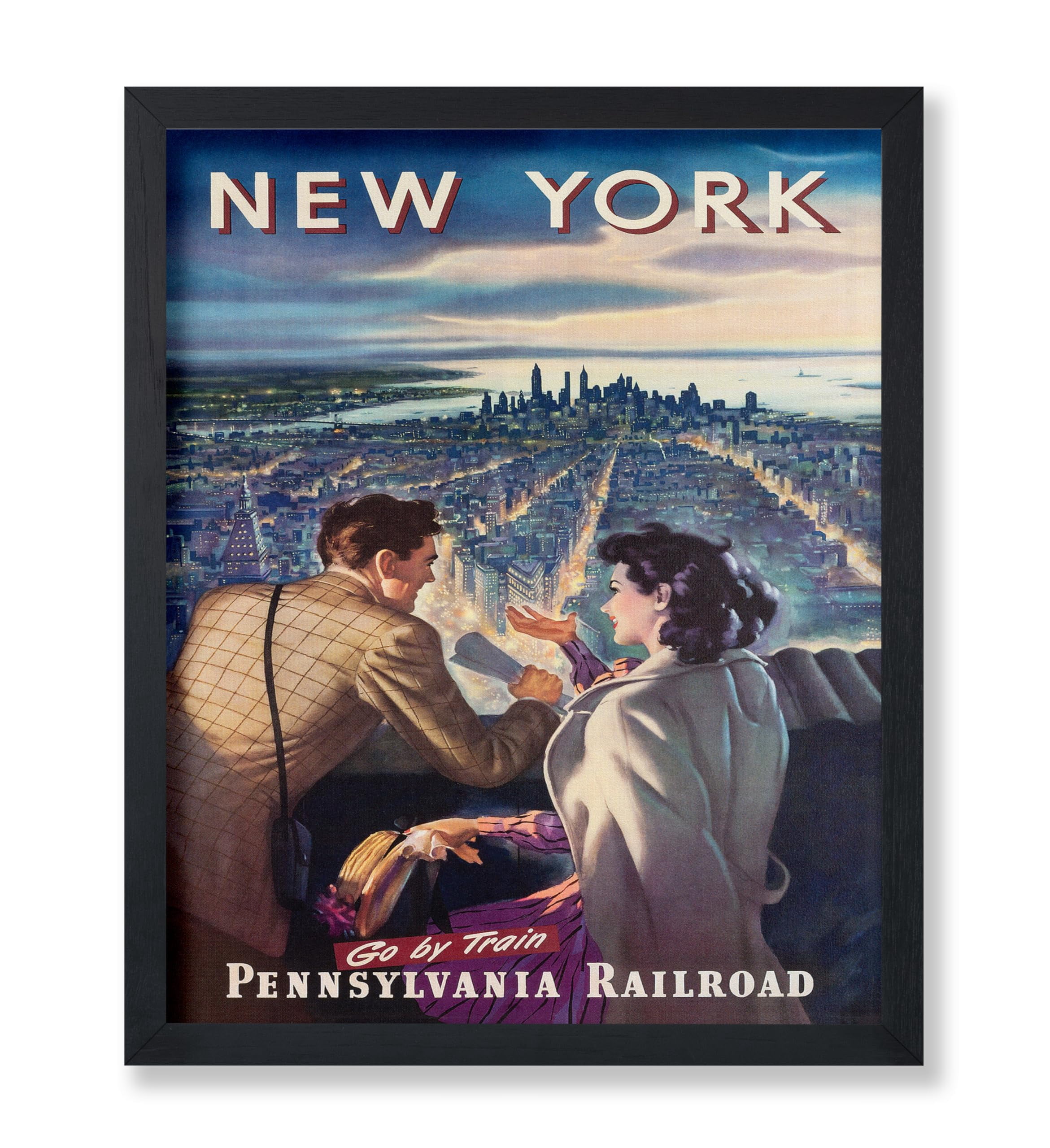 Poster Master Vintage Travel Poster - Retro New York Print ...