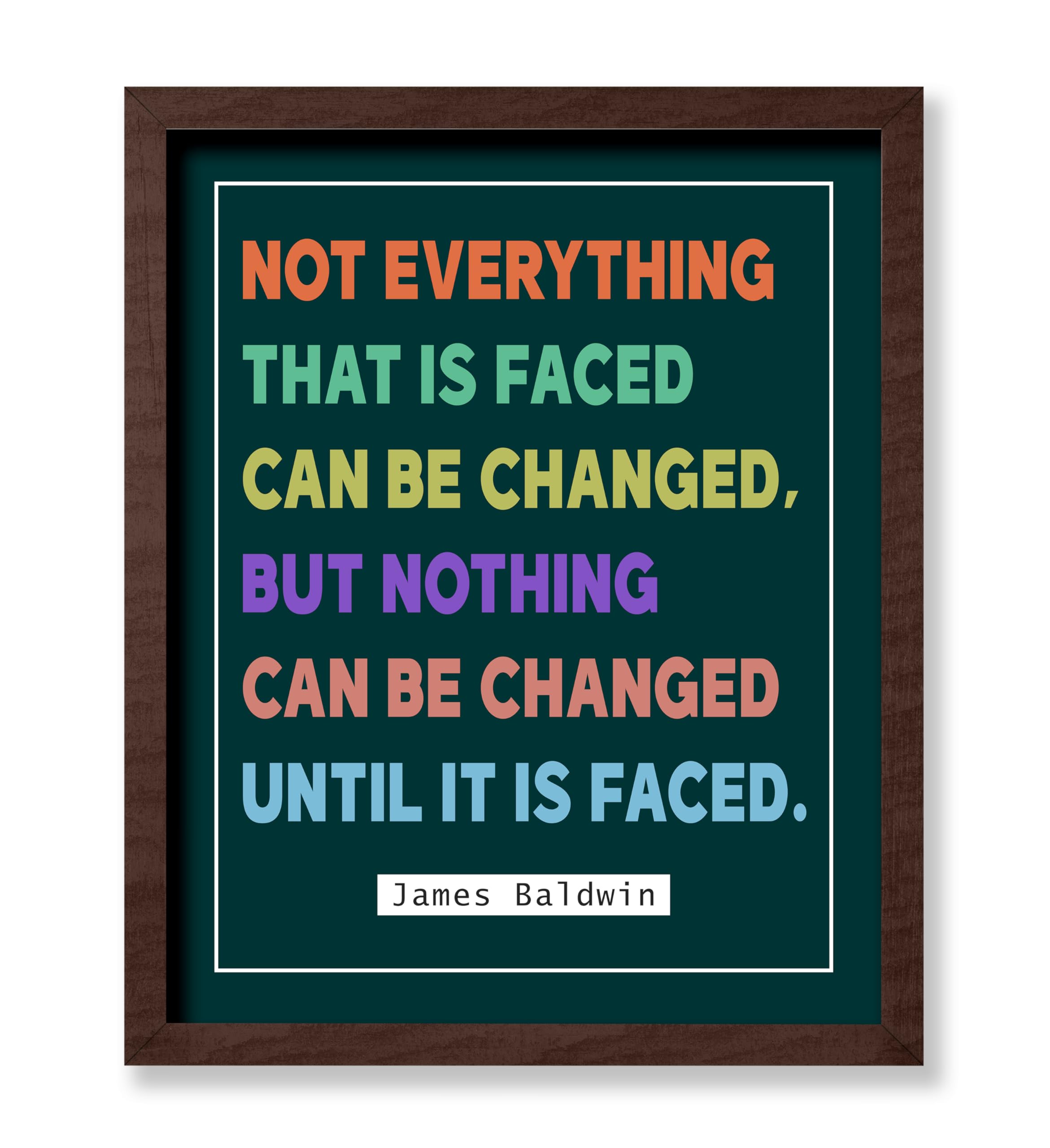 Poster Master Nothing Can Be Changed Until It's Faced Poster James