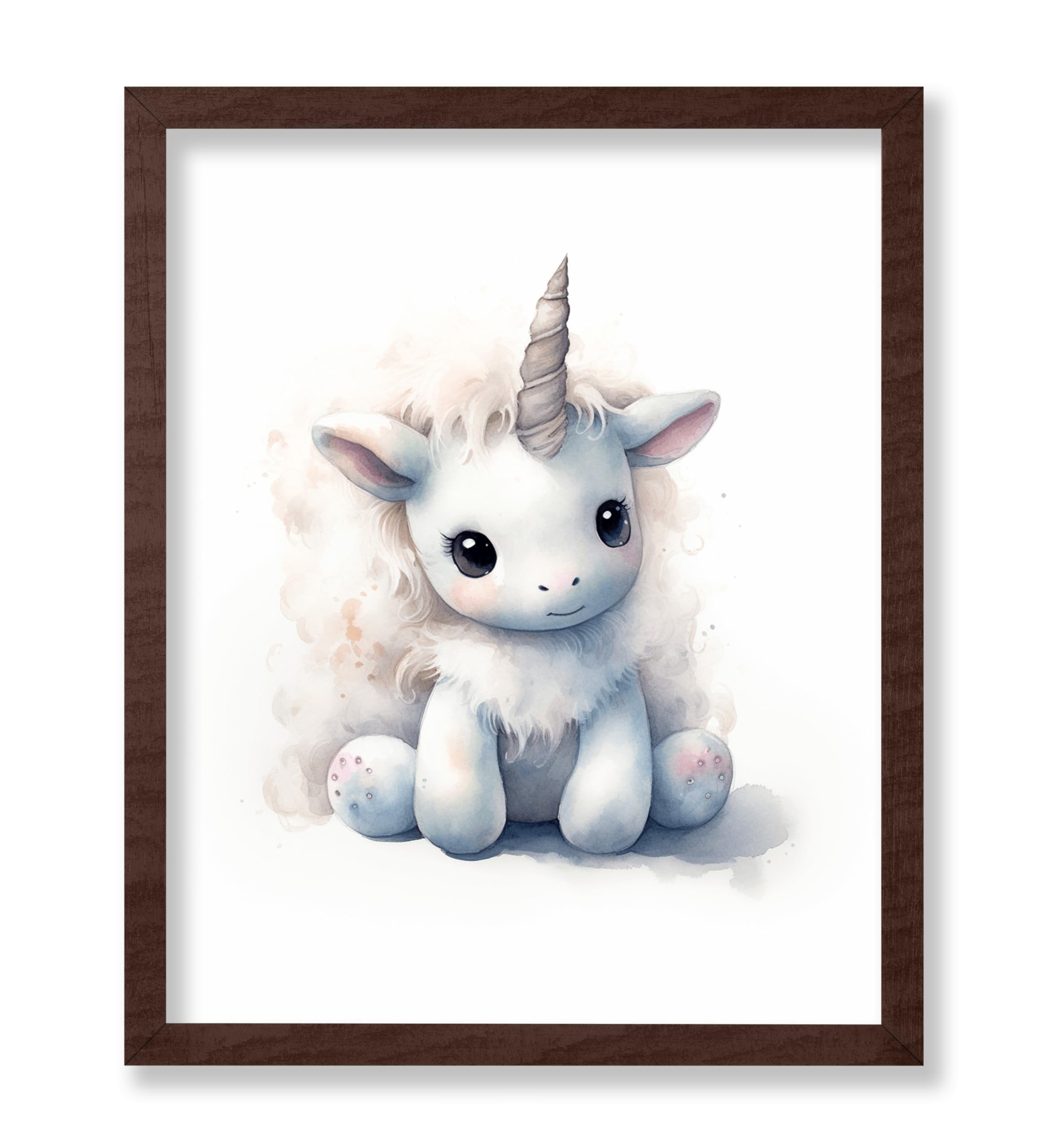Poster Master Plush Unicorn Poster - Cute Baby Unicorn Print - Unicorn ...