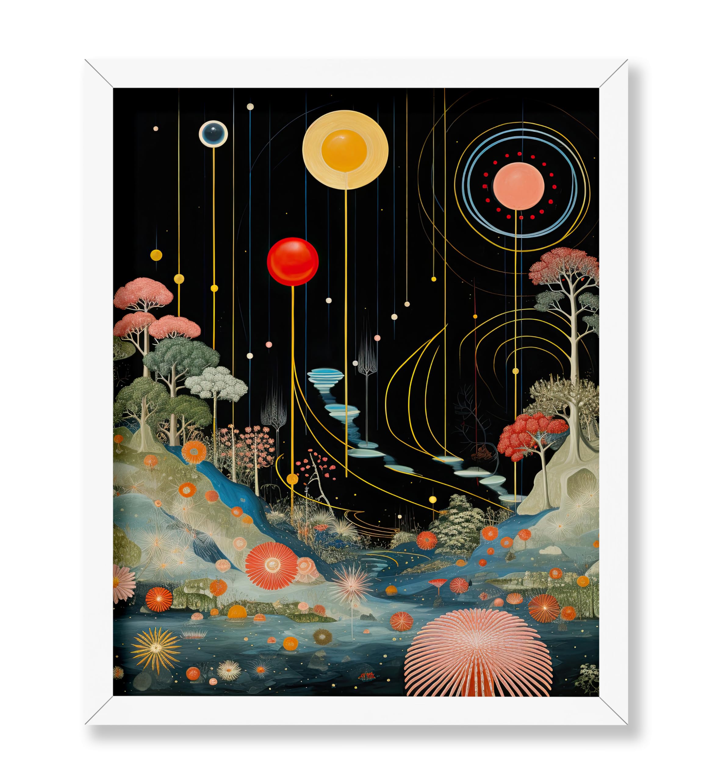 Poster Master Psychedelic Poster - Trippy Space Print - Weird Landscape ...