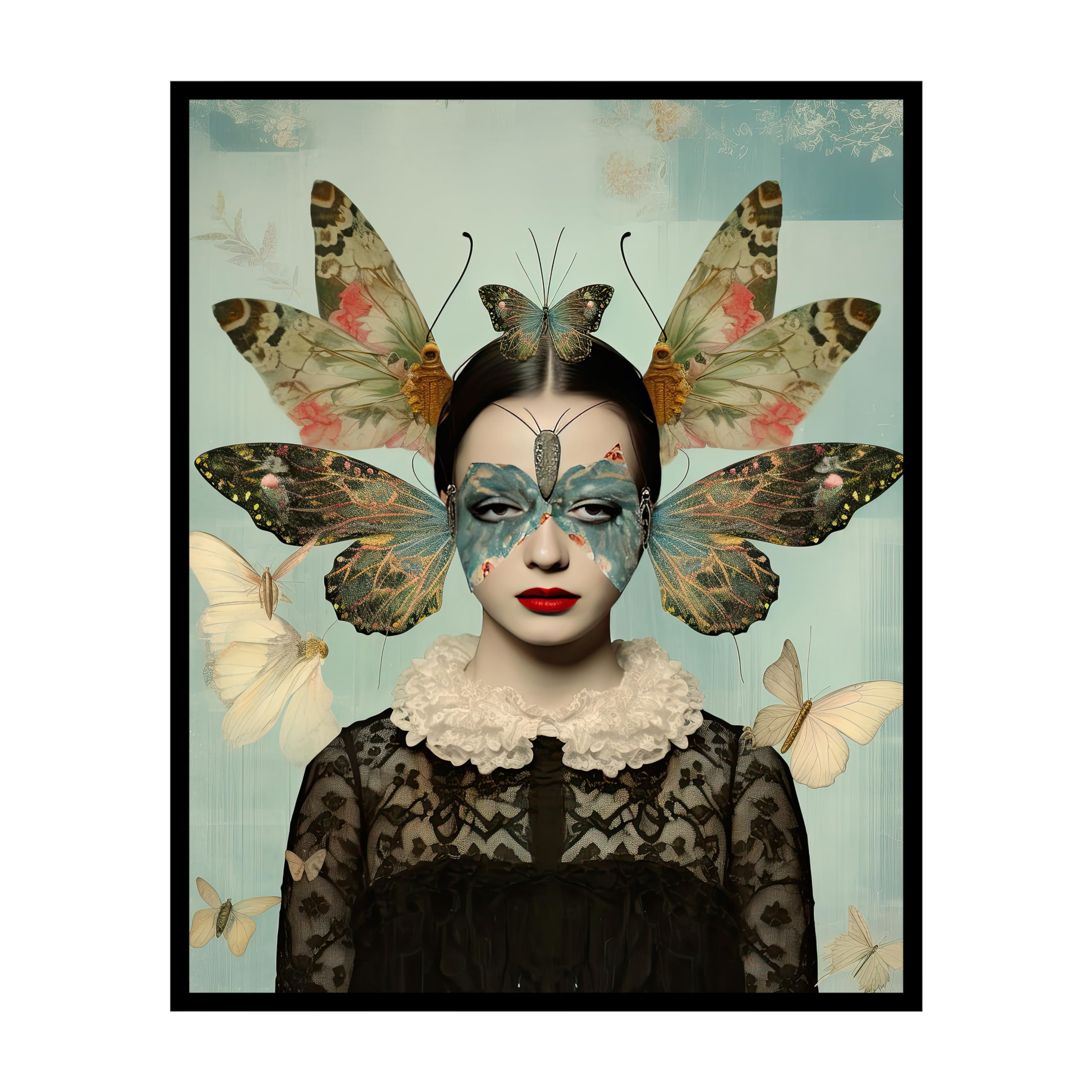 Poster Master Psychedelic Poster Woman Portrait Print Surreal Art