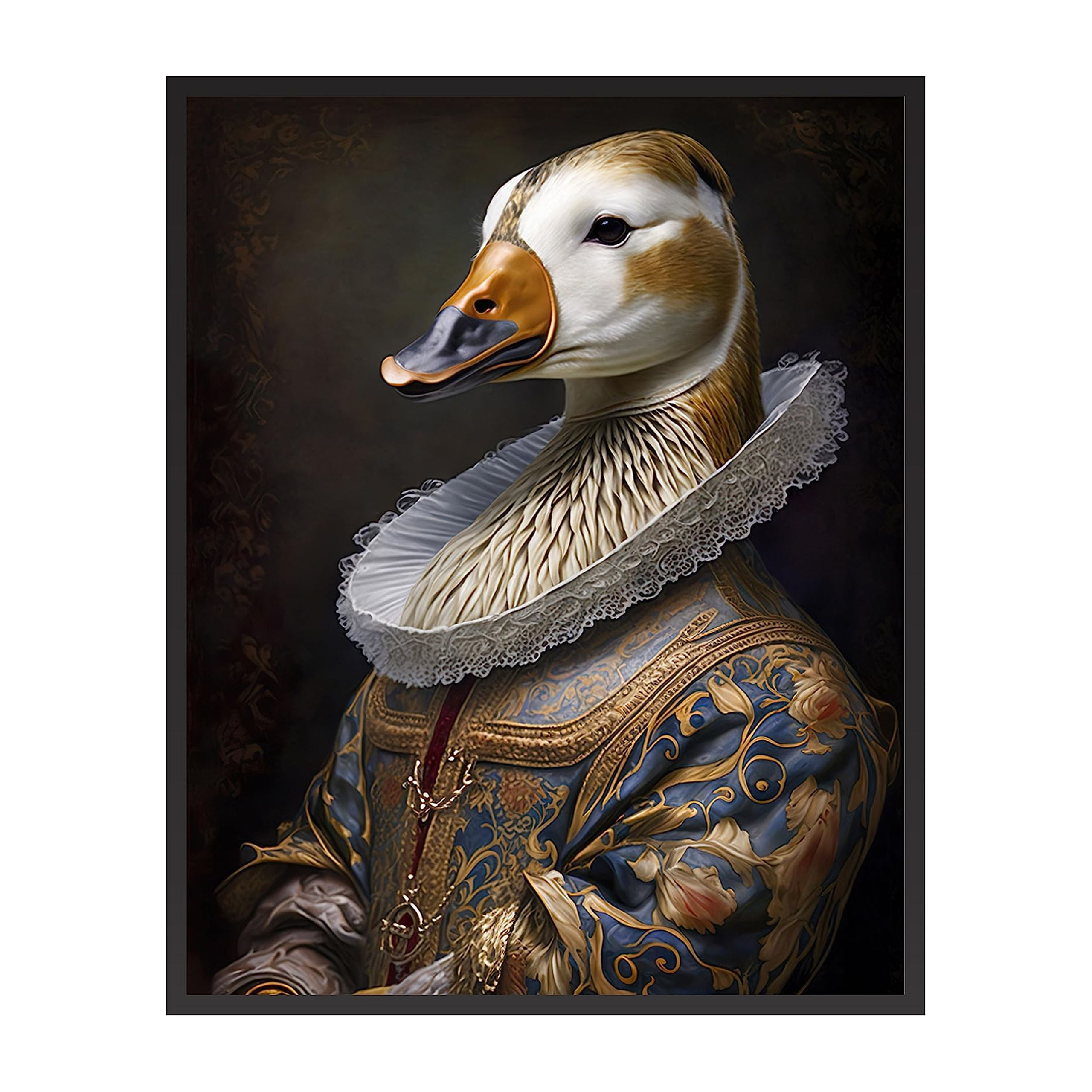 Poster Master Renaissance Animal Poster - Retro Funny Print - 11x14 ...