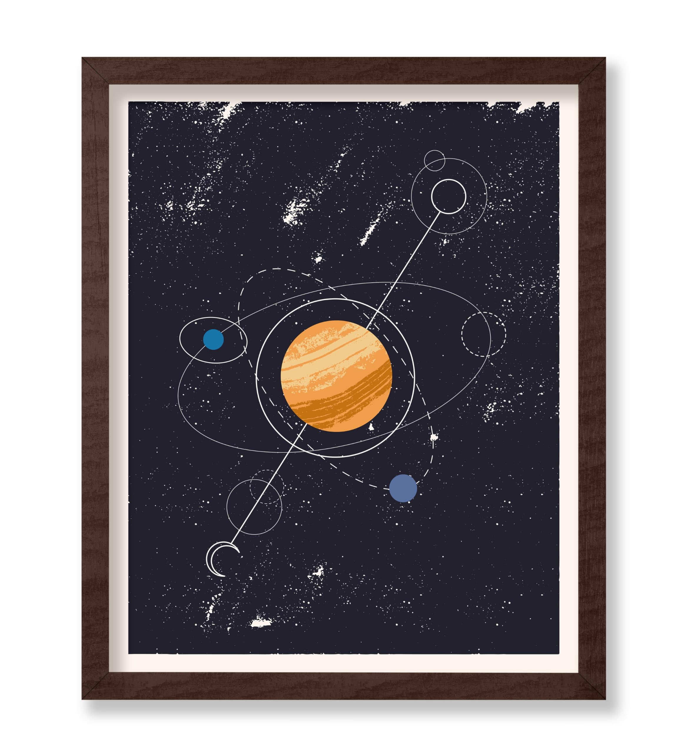 Poster Master Solar System Poster - Galaxy Print - Planets Art - Outer ...