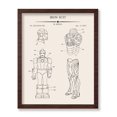 thumbnail image 1 of Poster Master Superhero Blueprint Poster - Superhero Suit Patent Print - Comic Book Art - Fantasy Art - Armored Robot Art - Weapon Art - Great Playroom or Kid's Room Decor, 8x10 Brown Framed, 1 of 4