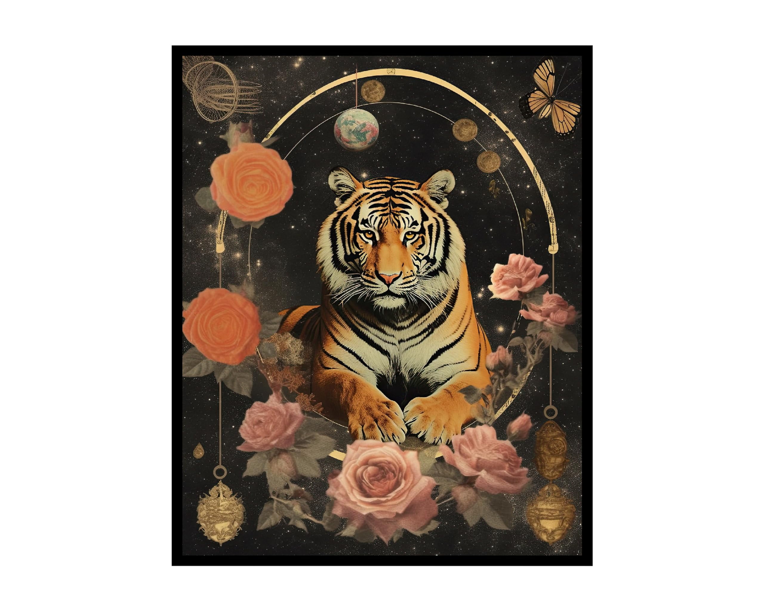 Poster Master Surreal Poster Trippy Tiger Print Psychedelic Art