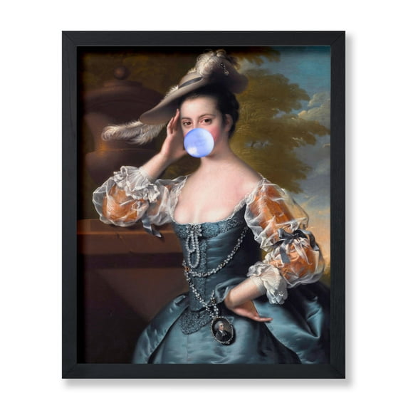 Poster Master Susannah Hope Poster - Bubble Gum Print - Altered Art - Baroque Art - Trendy Art - Pop Art - Gift for Him & Her - Minimal Wall Decor for Living Room or Bedroom - 8x10 UNFRAMED