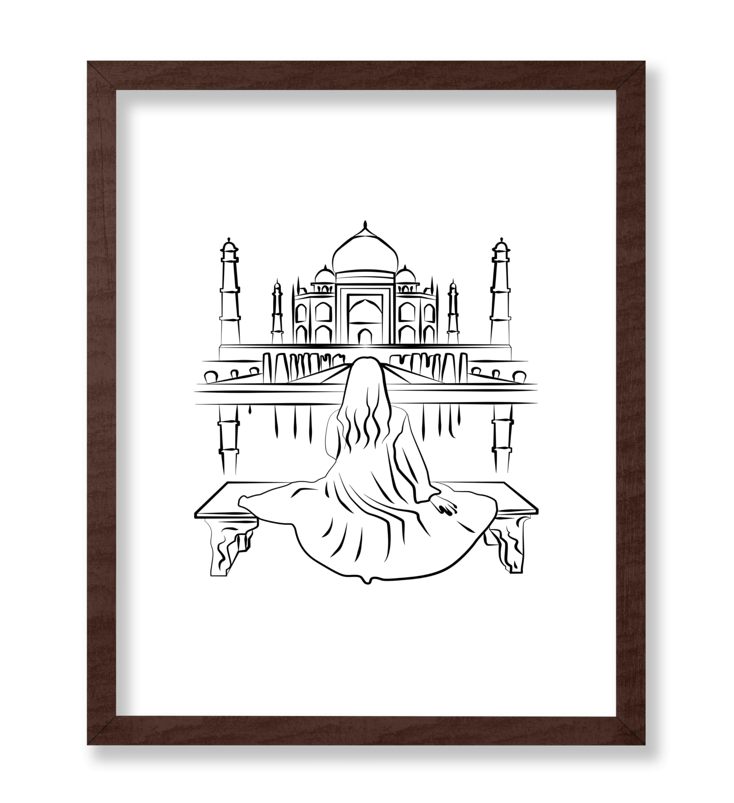 Master Taj Poster Master Taj Mahal Poster - Retro India Print - Travel Art ...