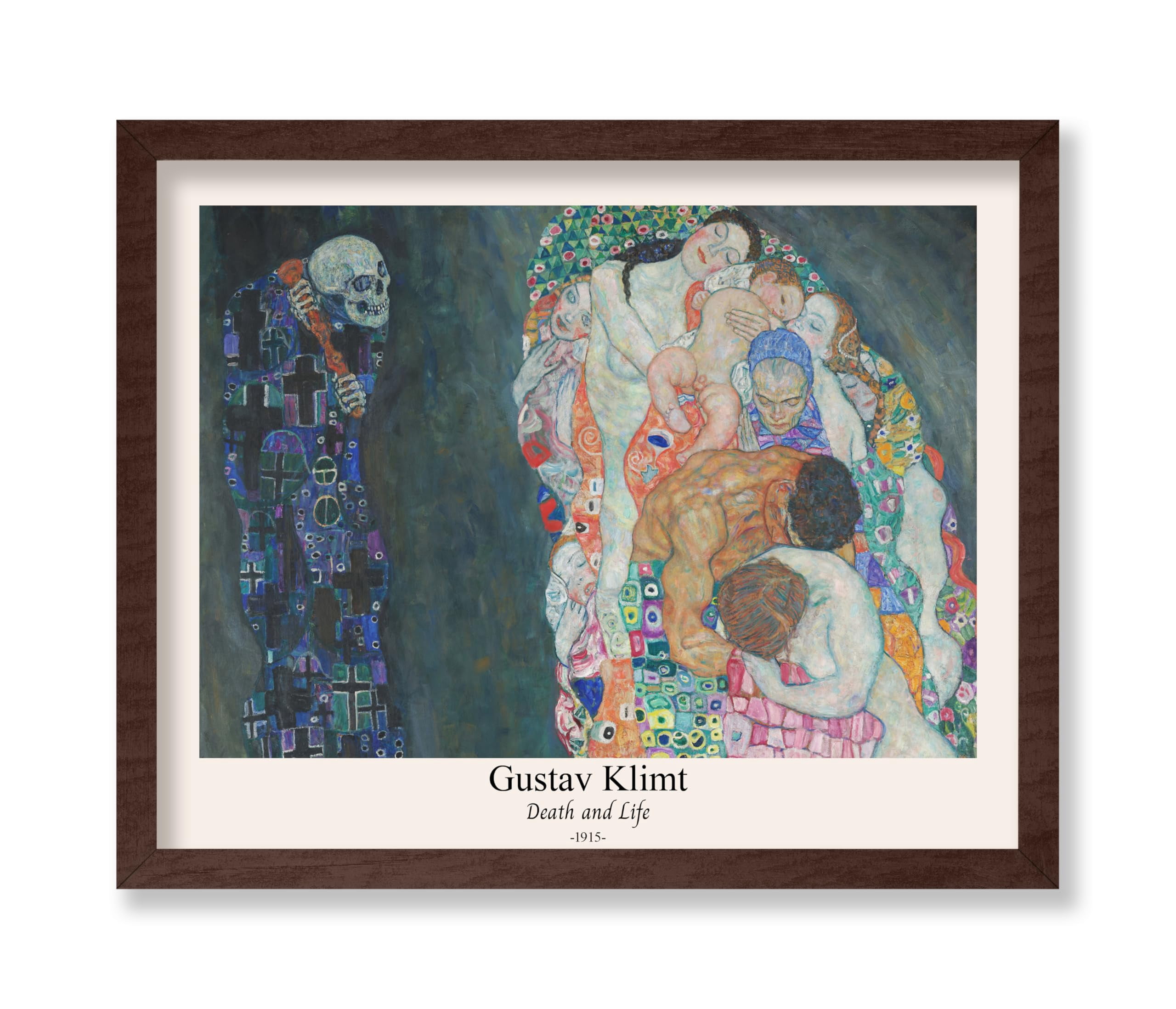 Poster Master Vintage Gustav Klimt Poster - Retro Death and Life Print ...