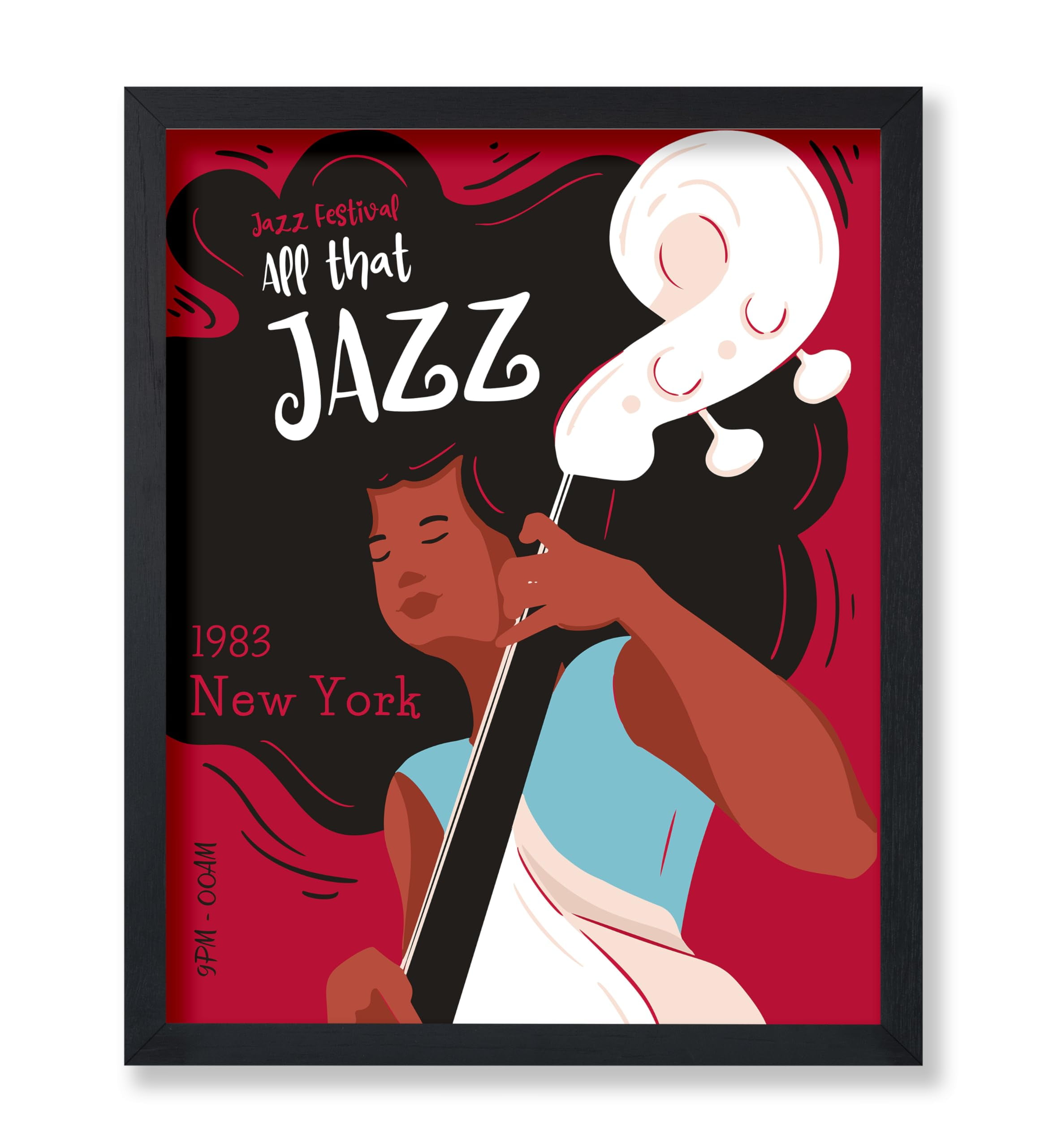90s USA JAZZフィスティバル タンクトップ アートプリント Poster Master Vintage Jazz Poster - Retro New York Jazz