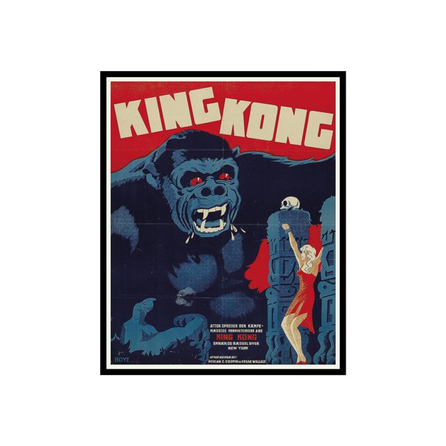 Poster Master Vintage King Kong Movie Poster Retro King Kong Print