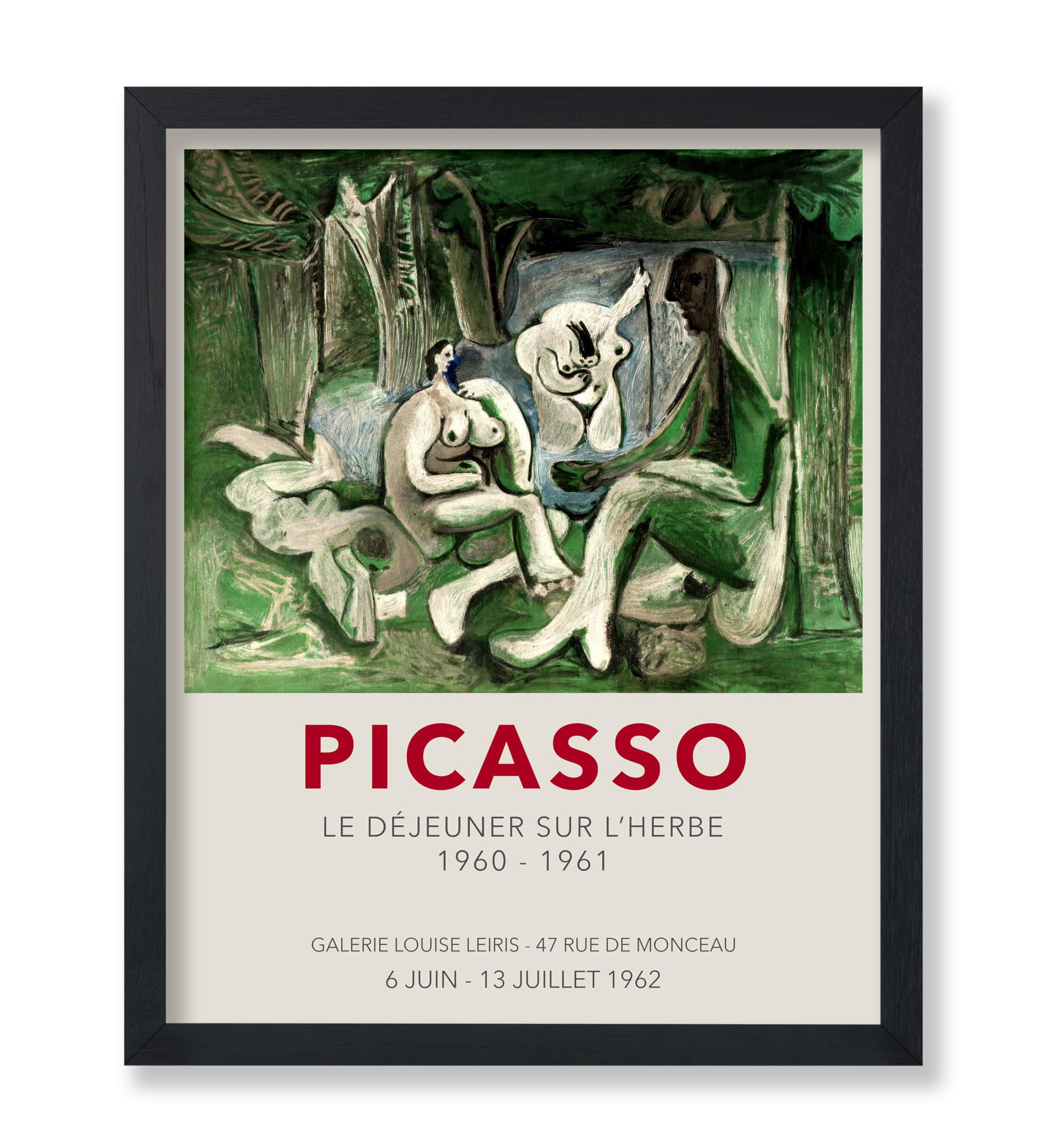Vintage 1961 Pablo Picasso Dining Room Art Print Vintage 1961 Pablo Picasso Dining Room Art Print