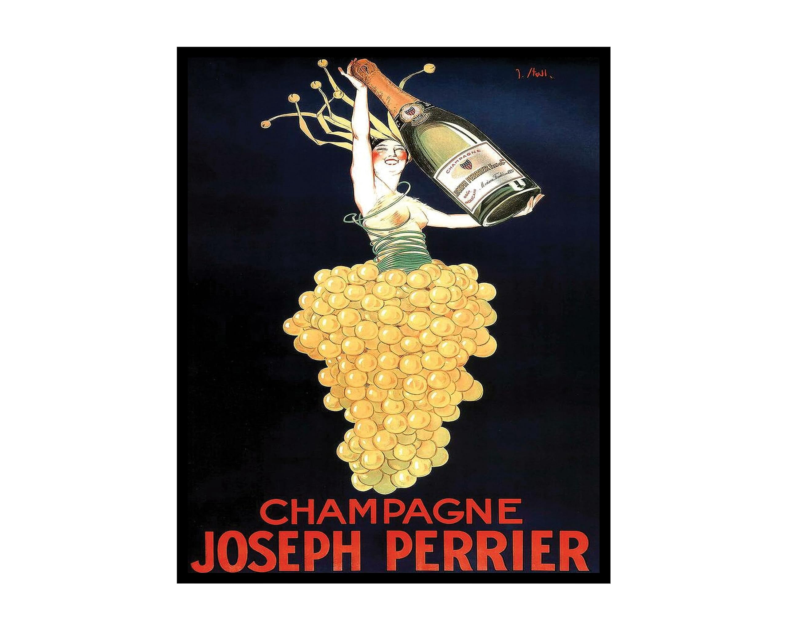 Poster Master Vintage Perrier Poster Retro Alcohol Print Food