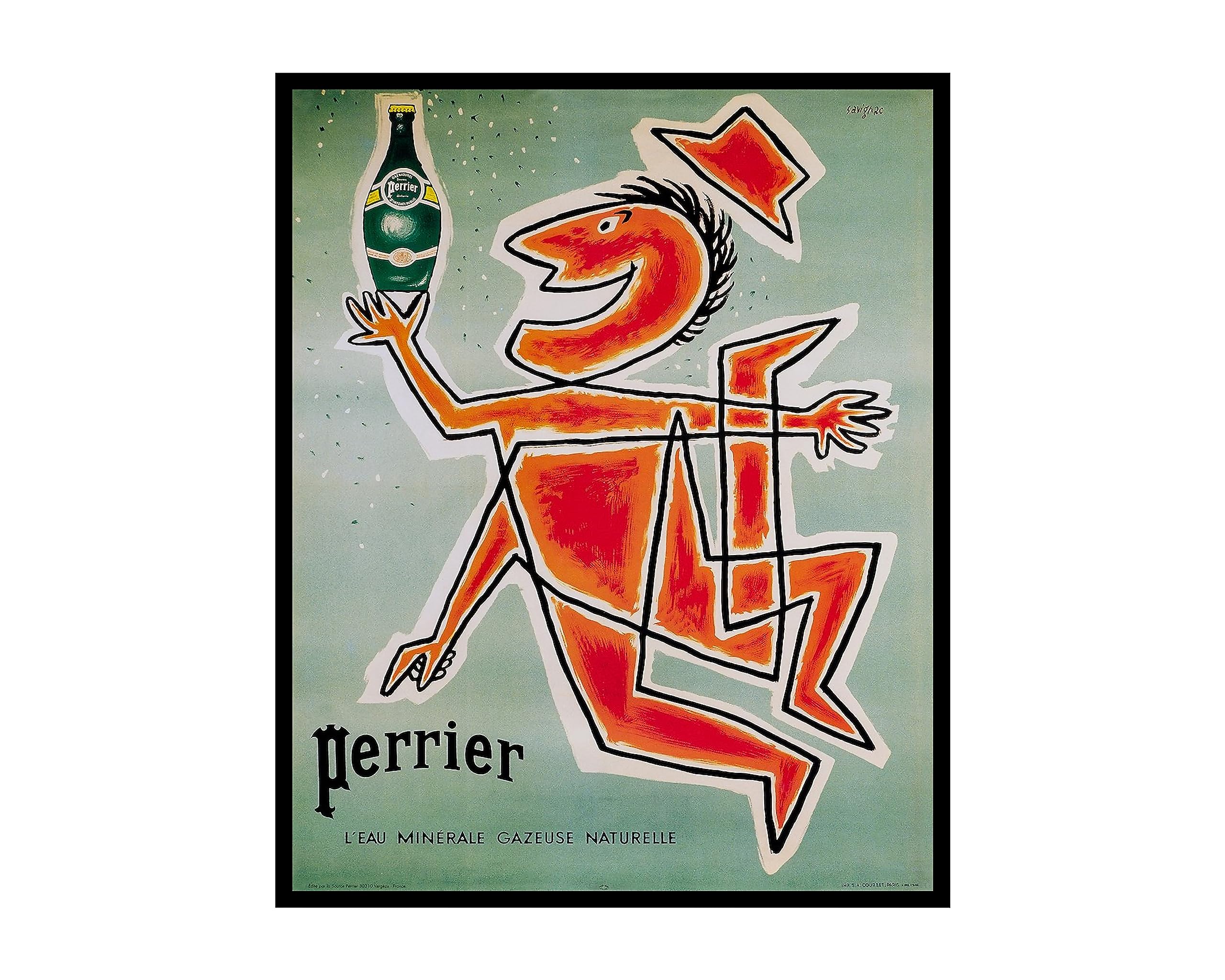 Poster Master Vintage Perrier Poster Retro Sparkling Mineral Water