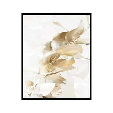 Poster Master Vintage Photograph Poster - Floral Print - Golden Eucalyptus, Close up, Flower, Aesthetic, Minimalist - 8x10 UNFRAMED Wall Art - Gift for Artist, Friend - Wall Decor for Home, Office