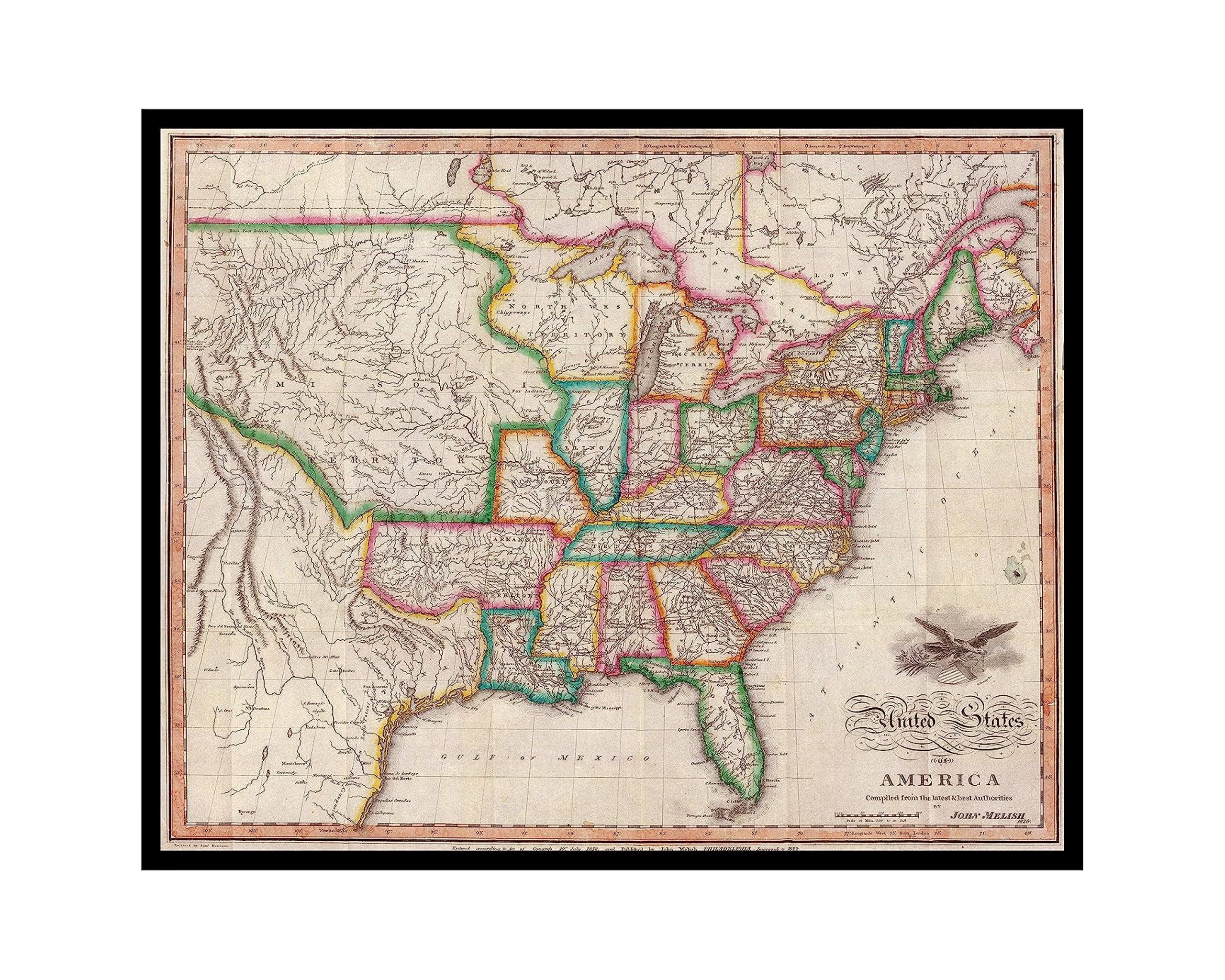 Poster Master Vintage Poster - Poster Master Vintage Retro Geographic Print 16x20 UNFRAMED Wall Art Gift Traveler Friend Historic Map United States America Compiled Decor Home Offi 748600bb 10d4 4766 B893 3736f8853756.d8585b5cf91a5b5718d625b66ca52862 
