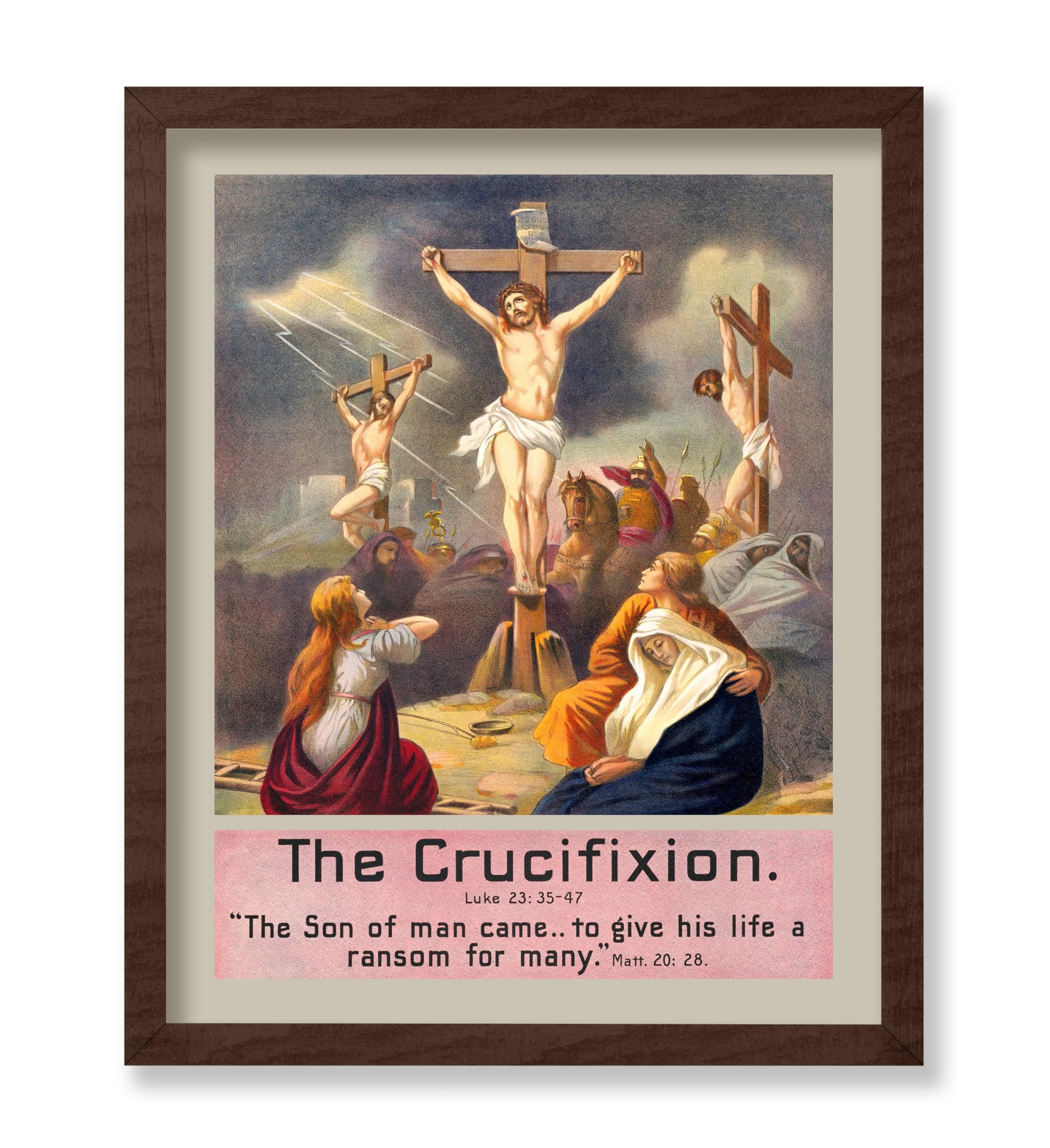 Poster Master Vintage The Crucifixion Poster Retro Crucified Jesus