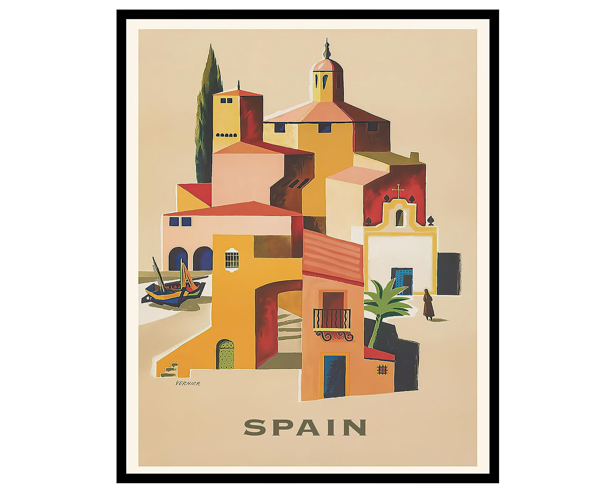 Poster Master Vintage Travel Poster - Retro Tourism Print - Spain