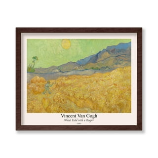 Vintage 1989 Van Gogh “Wheat Fields with Reaper” Art Museum Impressionism Exhibition Poster Vintage 1989 Van Gogh “Wheat Fields with Reaper” Art Museum Impressionism Exhibition Poster