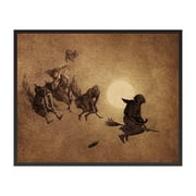 Poster Master Vintage William Holbrook Beard Poster - Retro Occult Print - 8x10 UNFRAMED Wall Art - Gift for Gothic, Horror Fan - The Witches Ride, Pagan, Goth, Magic - Wall Decor for Bedroom, Dorm