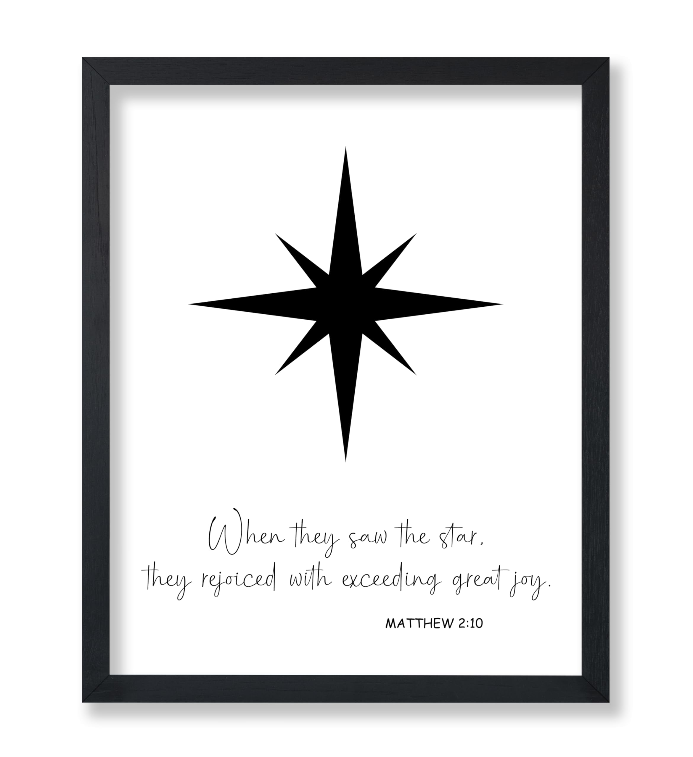 Poster Master When They Saw The Star Poster - Scripture Print ...