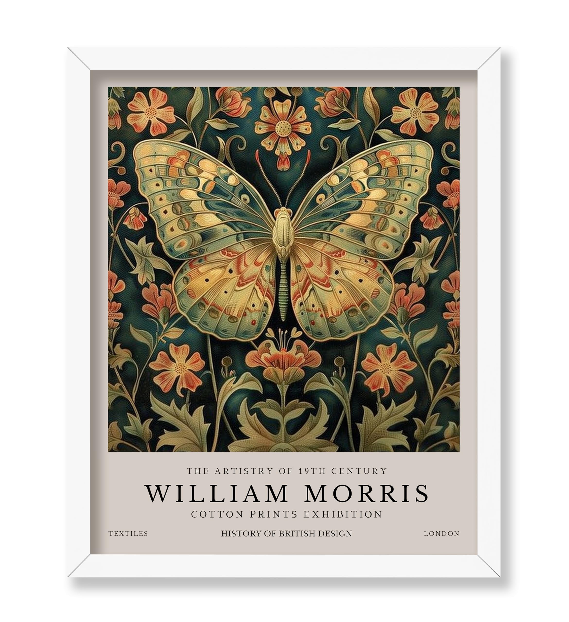 Poster Master William Morris Poster - Butterfly Print - Flower Art ...