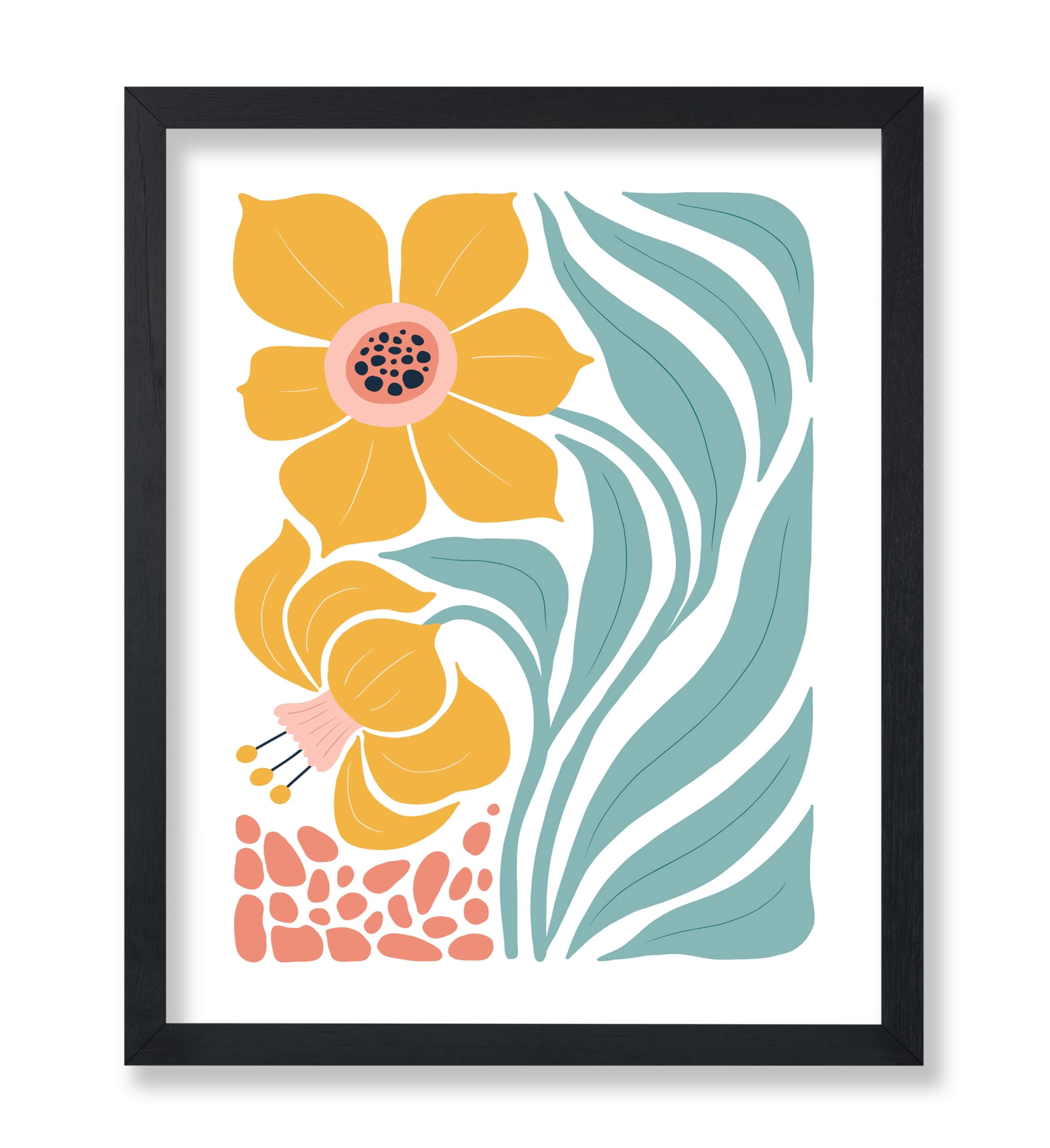 Poster Master Yellow Flowers Poster - Retro Daffodil Print - Spring ...