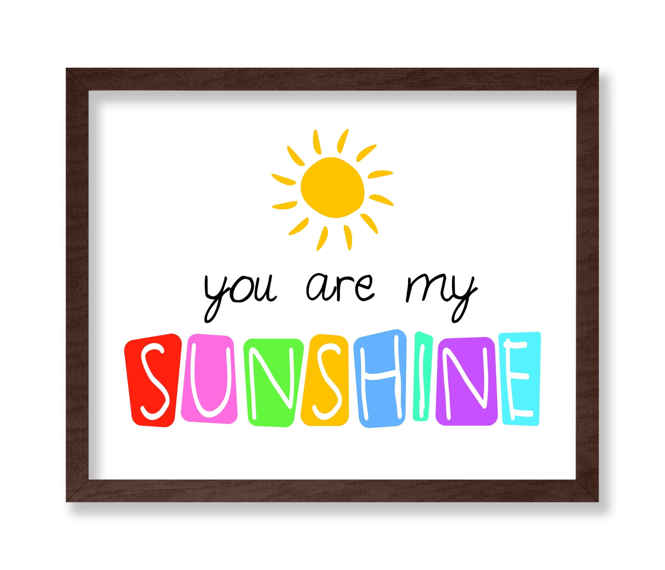 Poster Master You Are My Sunshine Poster - Nursery Print - Typography