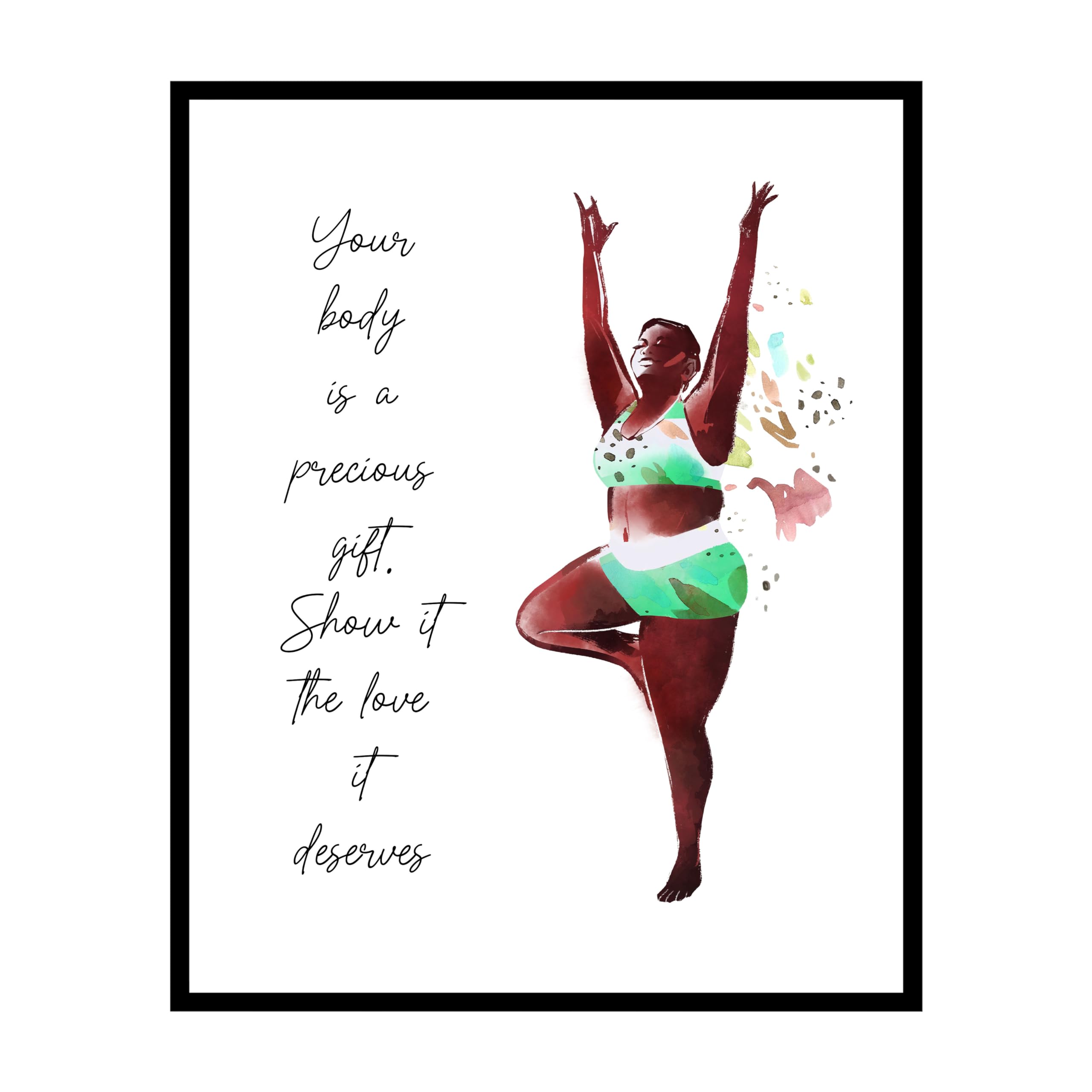 Poster Master Your Body Is A Precious Gift Poster - Self Love Print ...